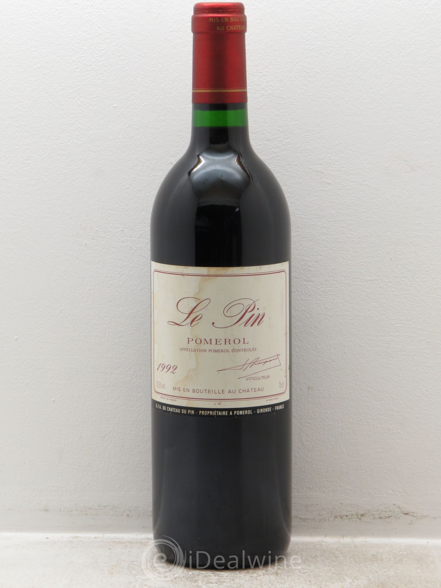 Château Le Pin 1992 - Lot de 1 bouteille - 0
