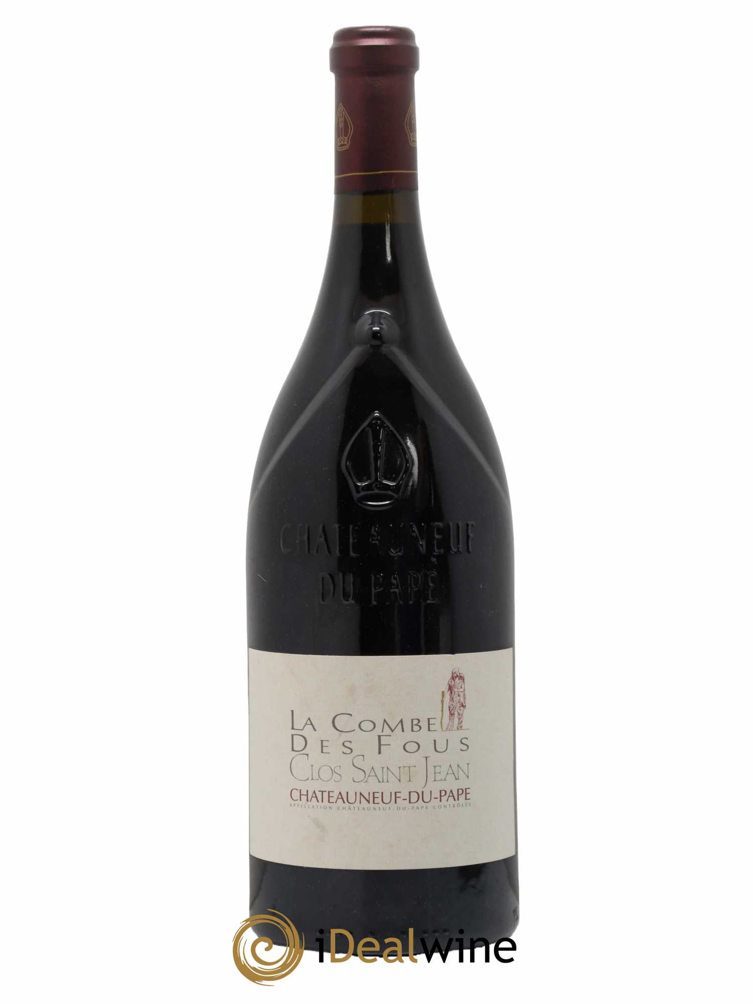 Châteauneuf-du-Pape Clos Saint-Jean La Combe des Fous Pascal et Vincent Maurel 2007 - Posten von 1 Magnum - 0