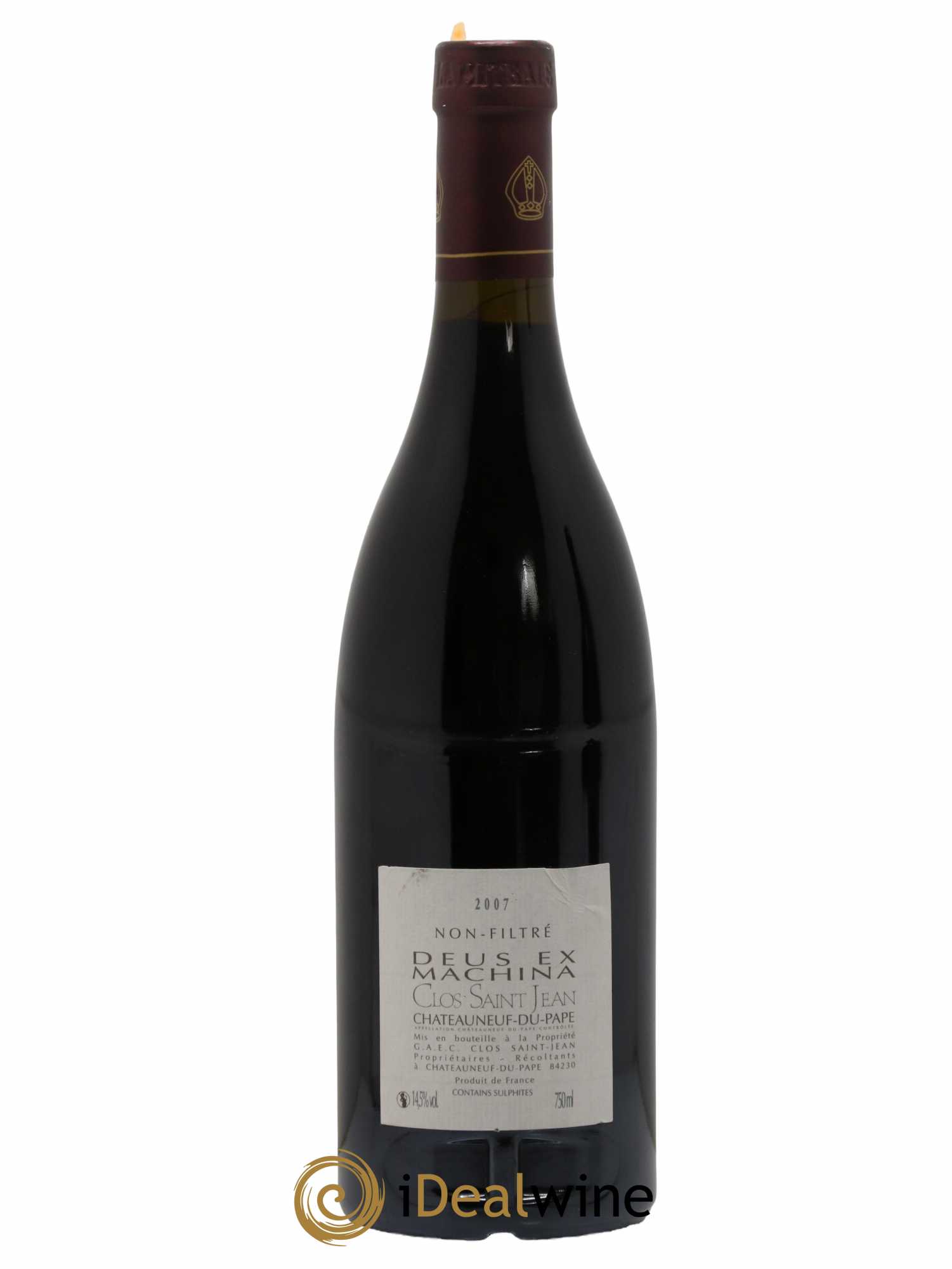 Châteauneuf-du-Pape Clos Saint-Jean Deus Ex Machina Pascal et Vincent Maurel 2007 - Lot de 1 bouteille - 1