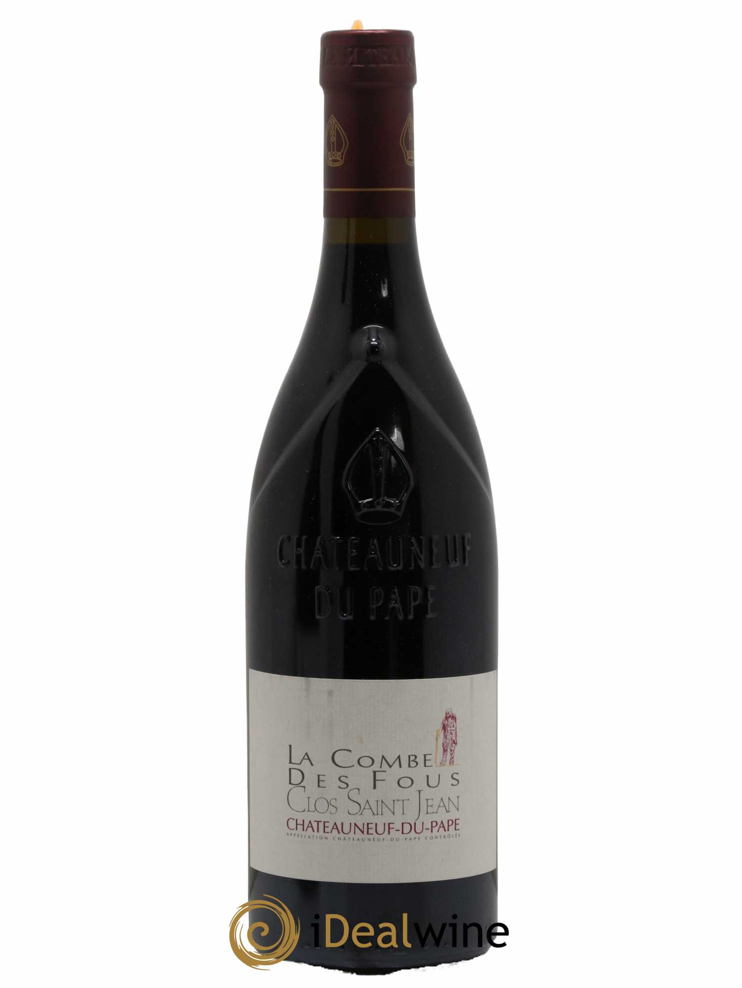 Châteauneuf-du-Pape Clos Saint-Jean La Combe des Fous Pascal et Vincent Maurel 2007 - Lot de 1 bouteille - 0
