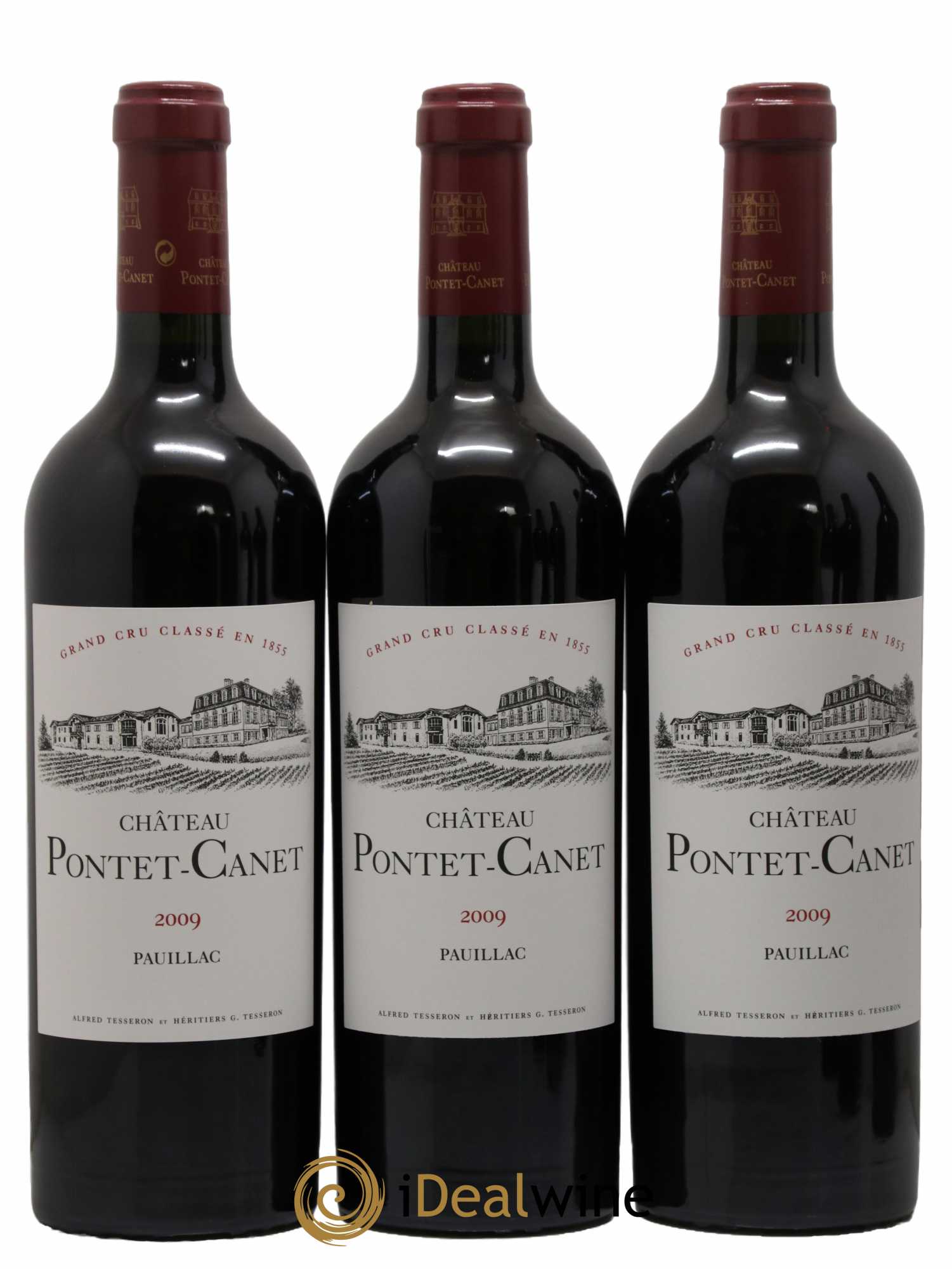 Château Pontet Canet 5ème Grand Cru Classé 2009 - Lot de 6 bouteilles - 1