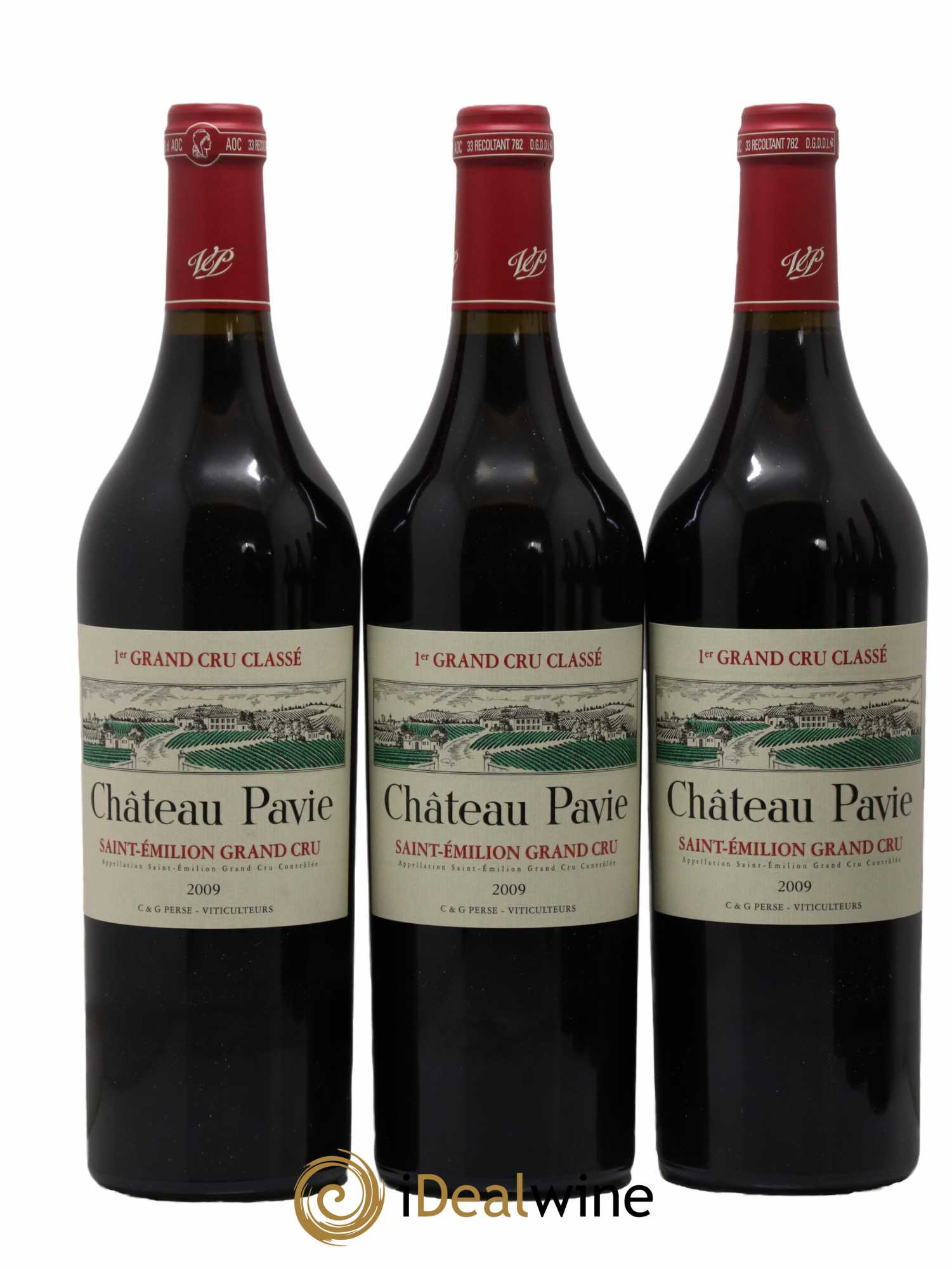 Château Pavie 1er Grand Cru Classé A 2009 - Lot of 6 bottles - 1