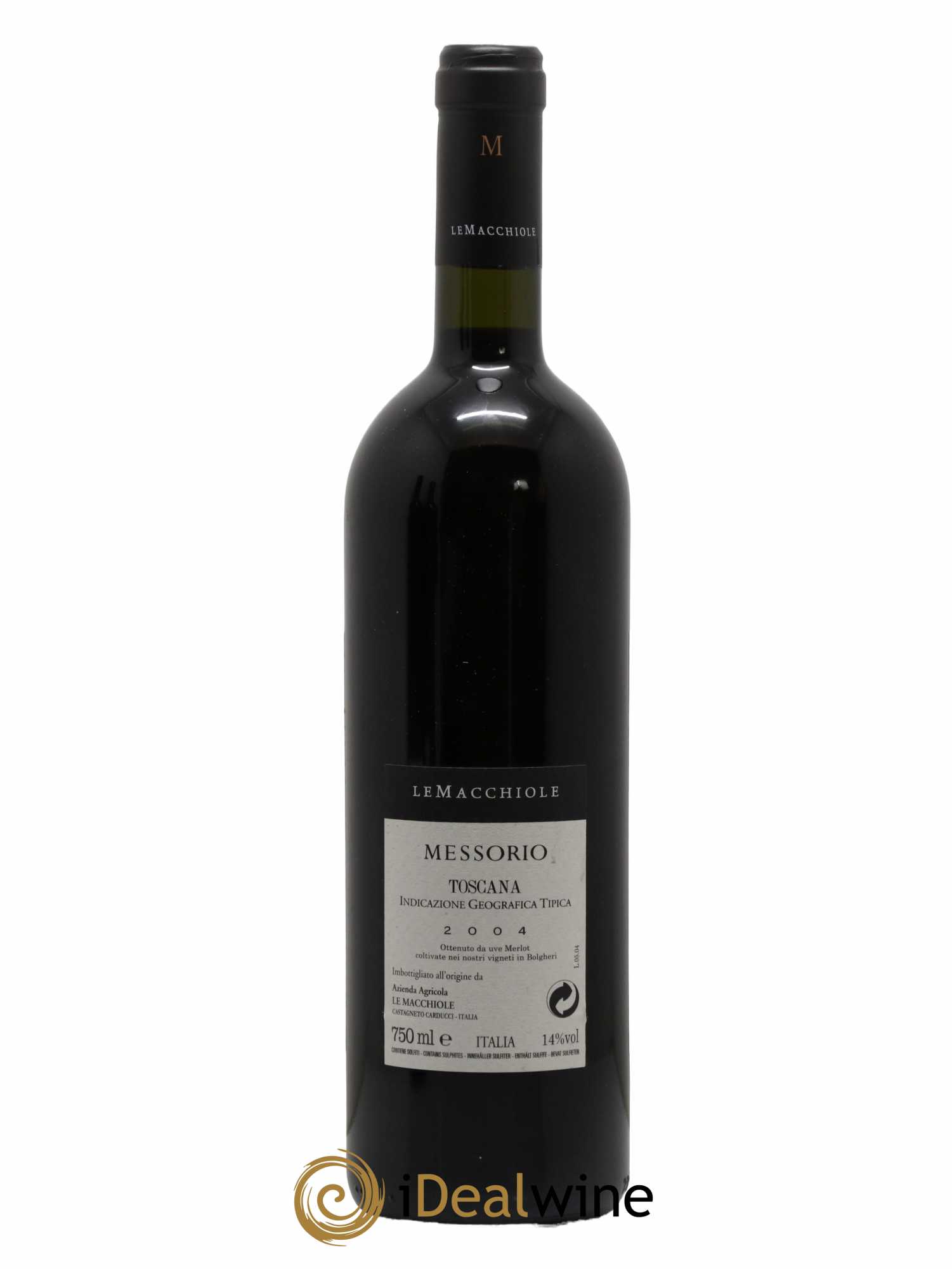 Toscana IGT Le Macchiole Messorio 2004 - Lot de 1 bouteille - 1