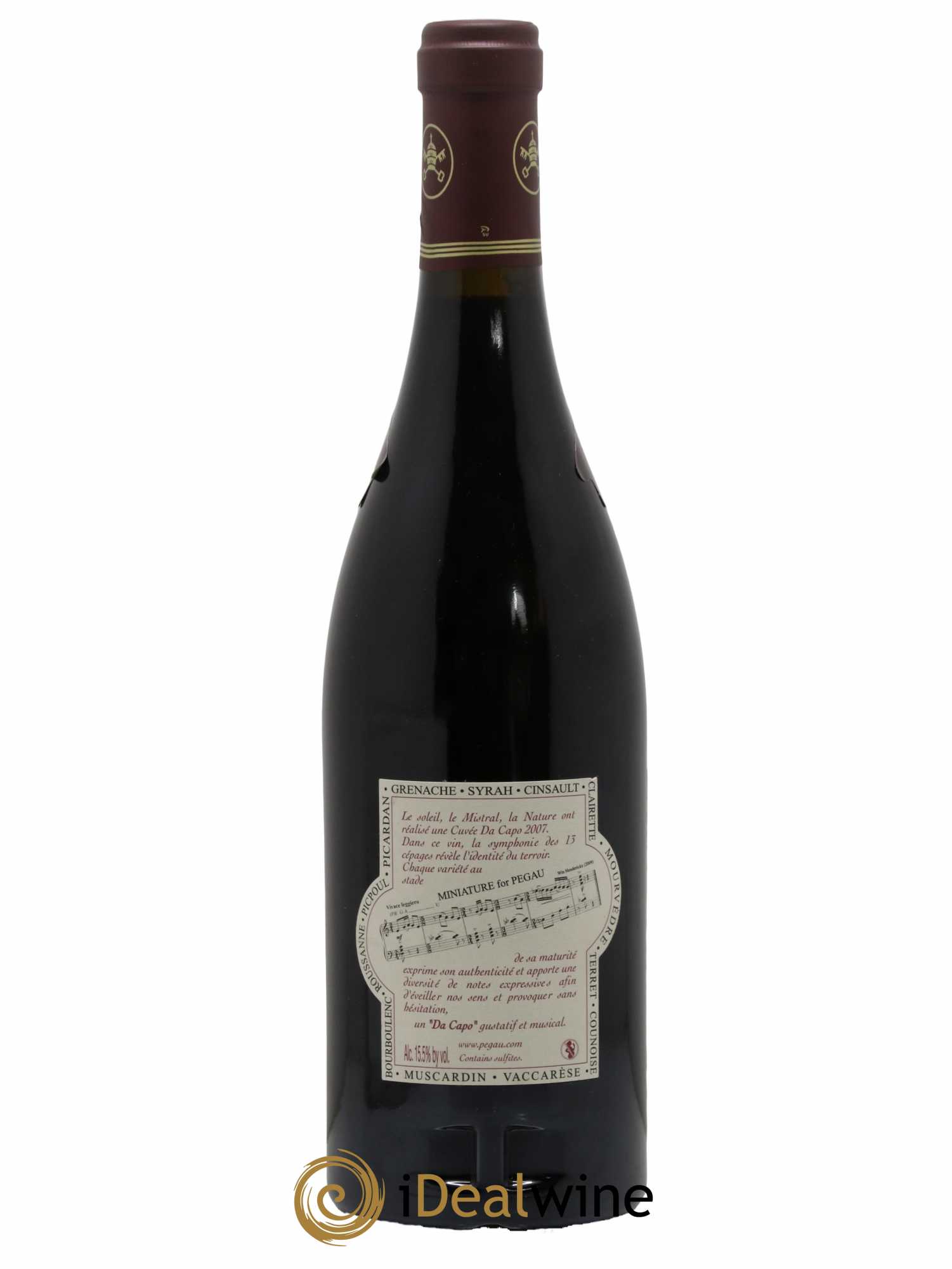 Châteauneuf-du-Pape Domaine du Pégau Cuvée Da Capo Paul et Laurence Féraud 2007 - Lot de 1 bouteille - 1