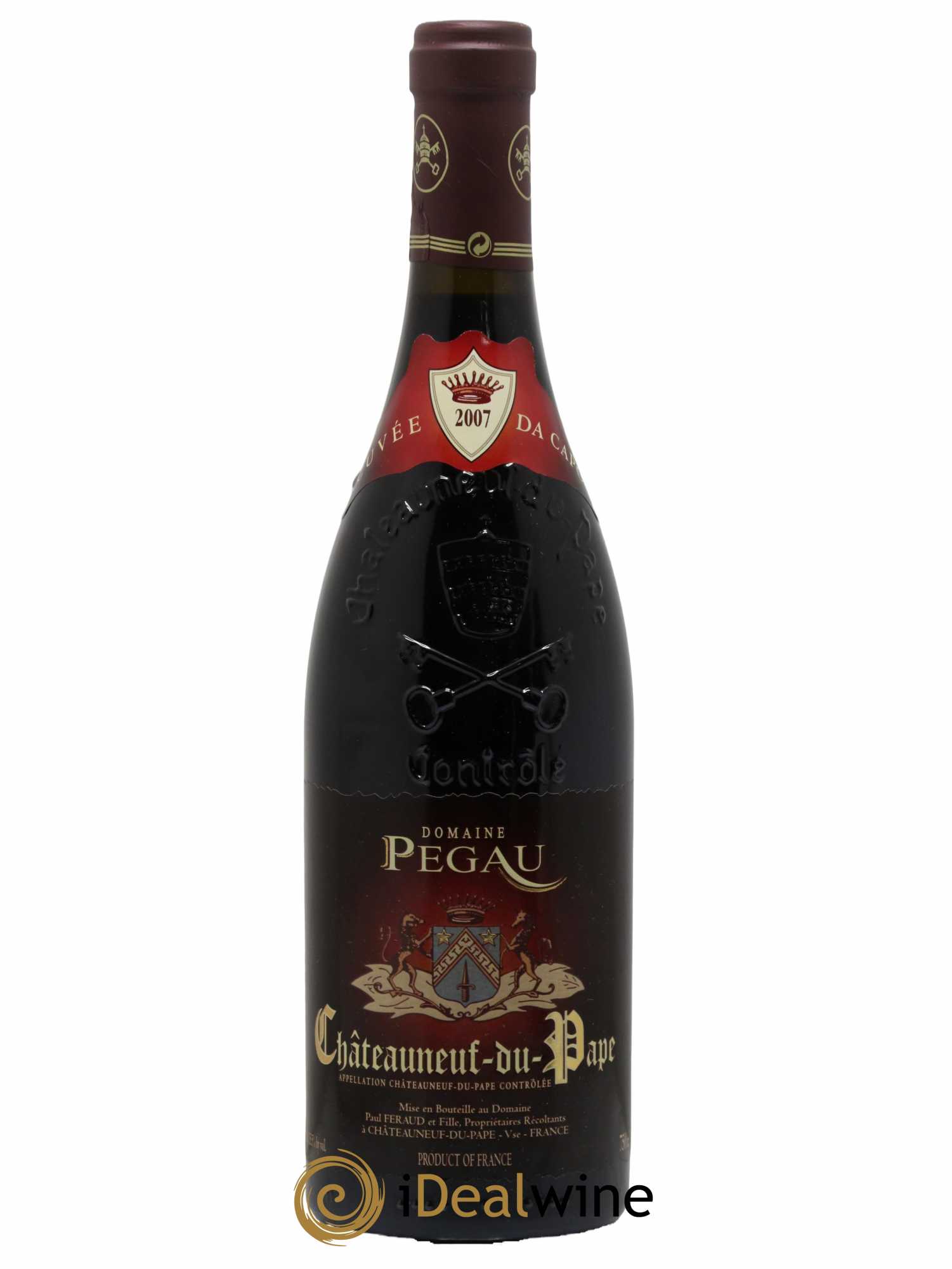 Châteauneuf-du-Pape Domaine du Pégau Cuvée Da Capo Paul et Laurence Féraud 2007 - Lot de 1 bouteille - 0