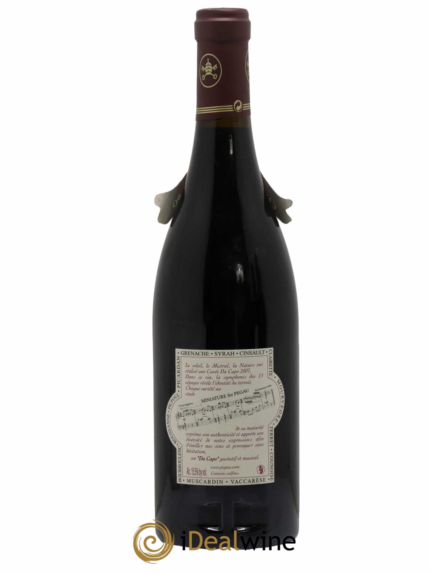 Châteauneuf-du-Pape Domaine du Pégau Cuvée Da Capo Paul et Laurence Féraud 2007 - Lot de 1 bouteille - 1