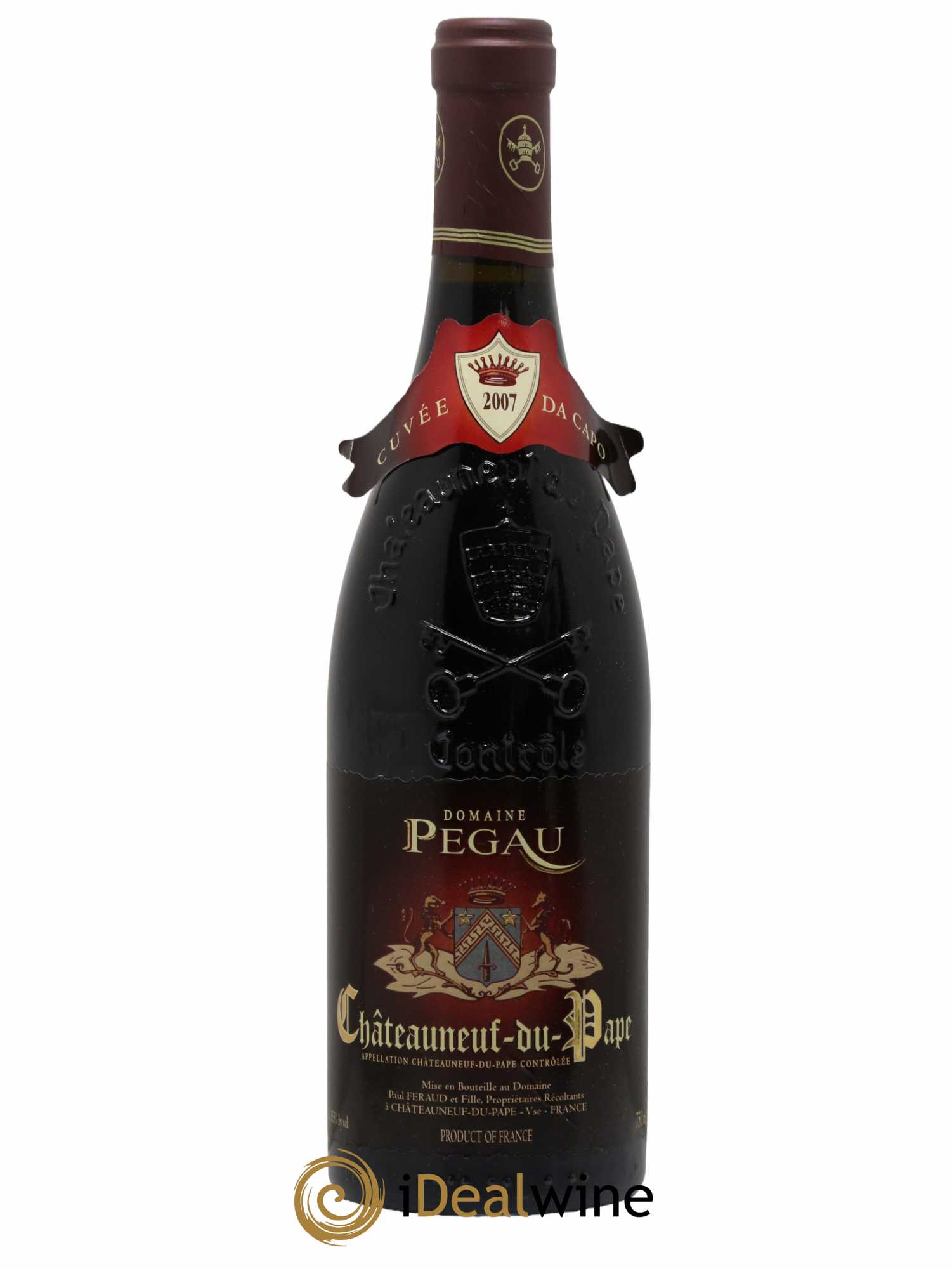 Châteauneuf-du-Pape Domaine du Pégau Cuvée Da Capo Paul et Laurence Féraud 2007 - Lot de 1 bouteille - 0