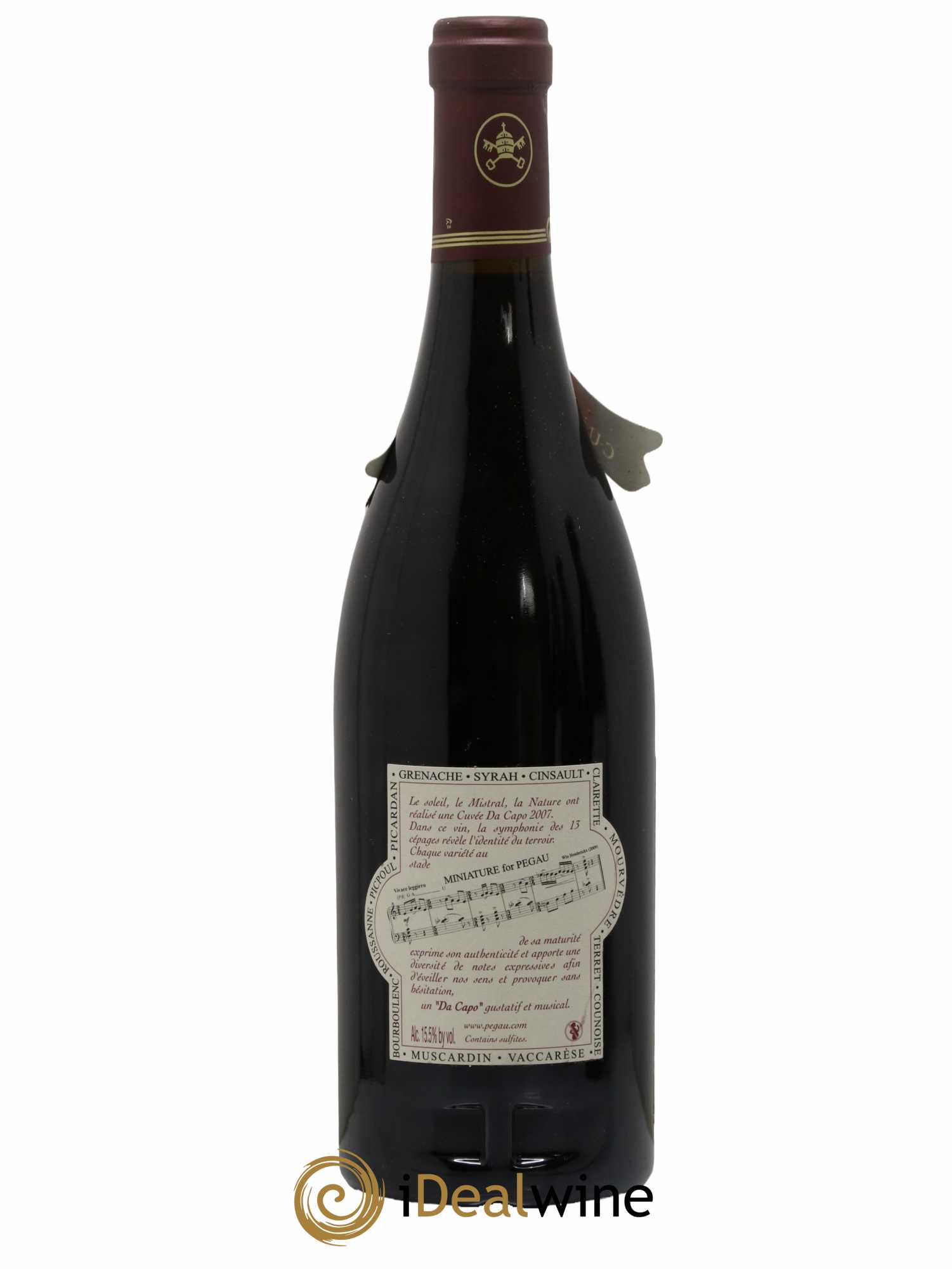 Châteauneuf-du-Pape Domaine du Pégau Cuvée Da Capo Paul et Laurence Féraud 2007 - Lot de 1 bouteille - 1