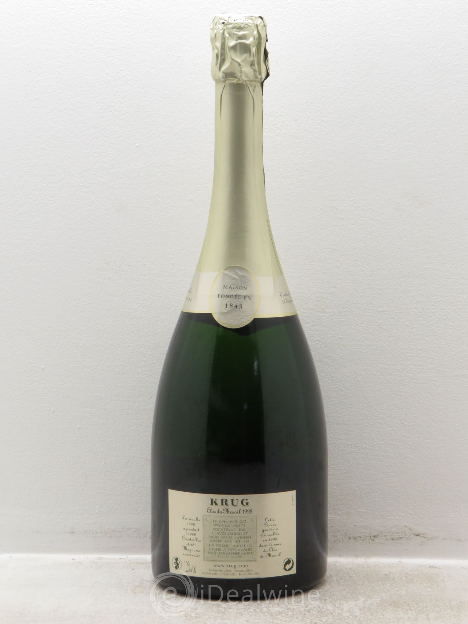 Clos du Mesnil Krug 1998 - Lot de 1 bouteille - 1