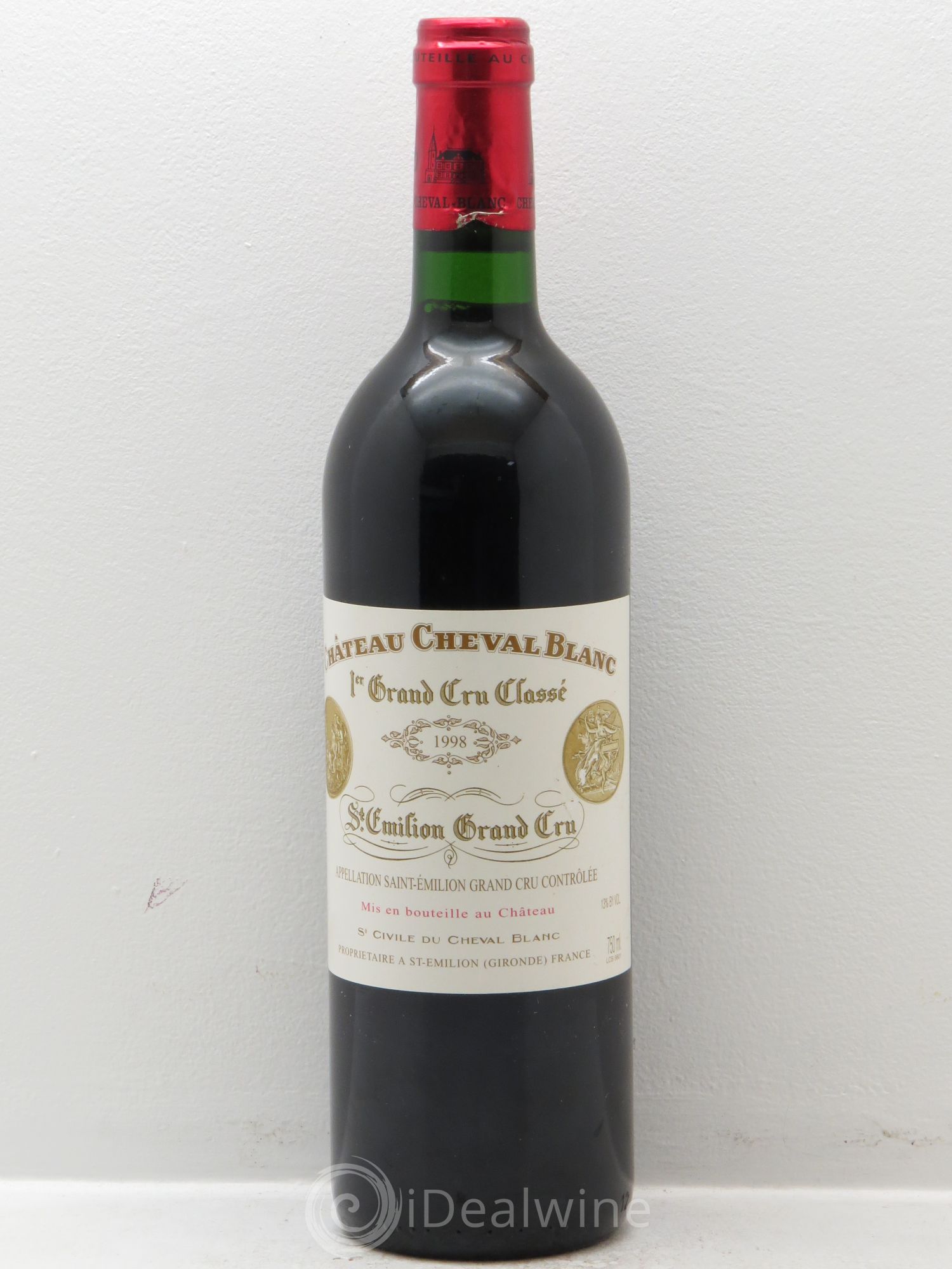 Château Cheval Blanc 1er Grand Cru Classé A 1998 - Lot de 1 bouteille - 0