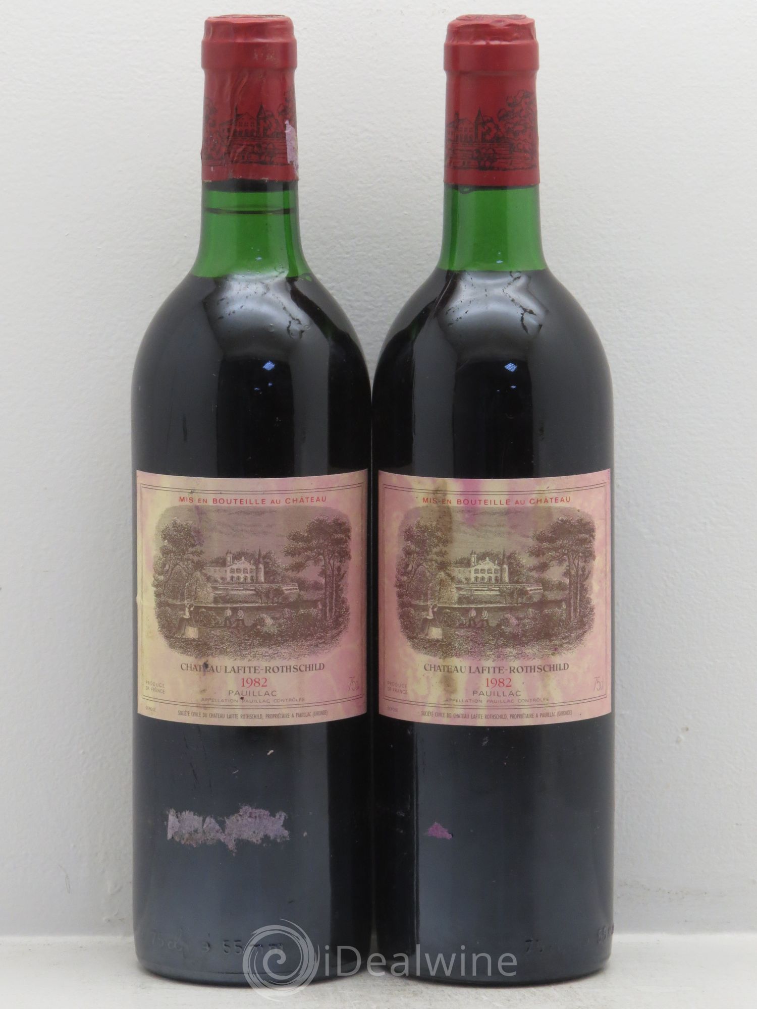 Château Lafite Rothschild 1er Grand Cru Classé 1982 - Lot de 2 bouteilles - 0