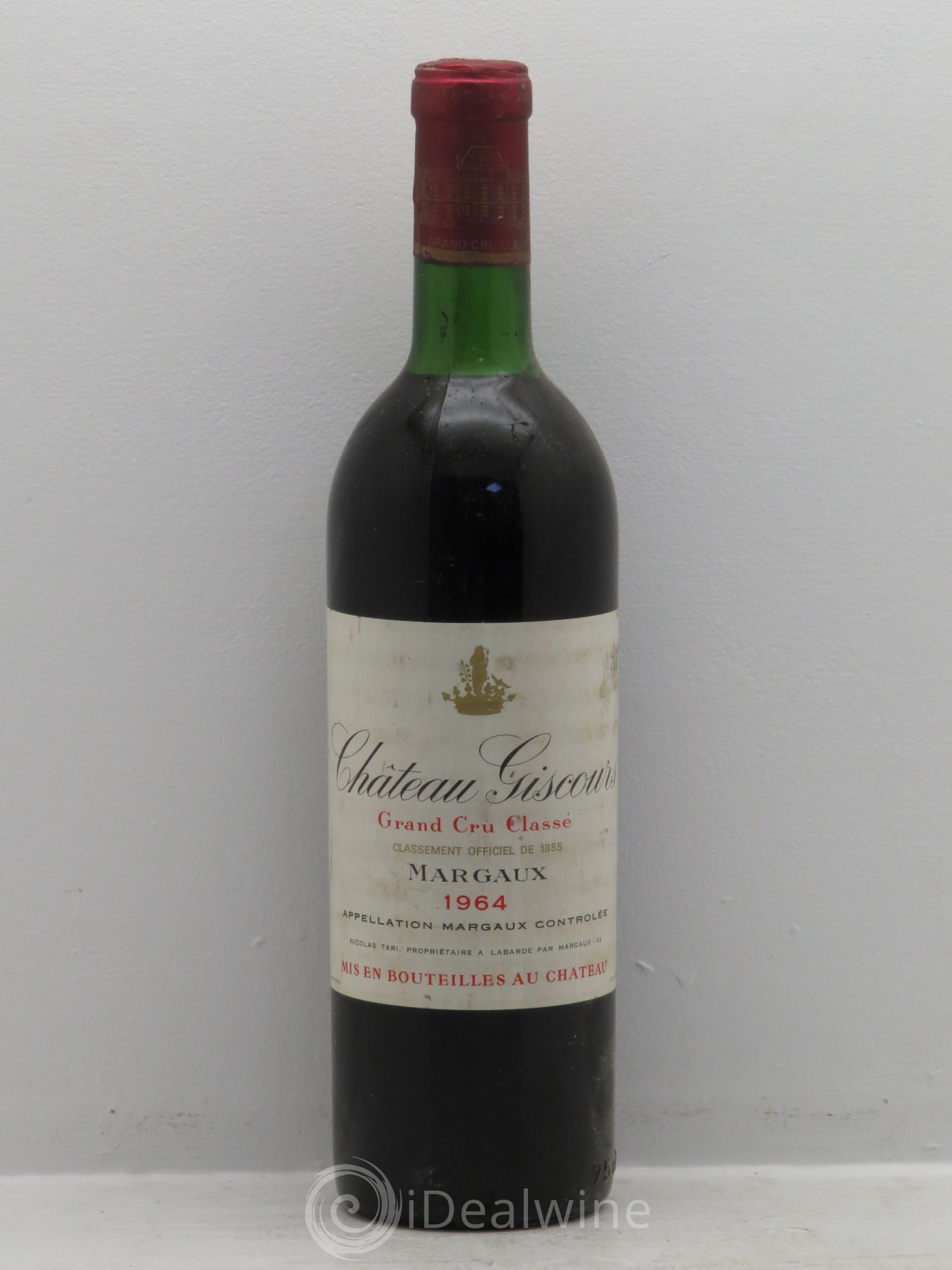 Château Giscours 3ème Grand Cru Classé 1964 - Lot de 1 bouteille - 0