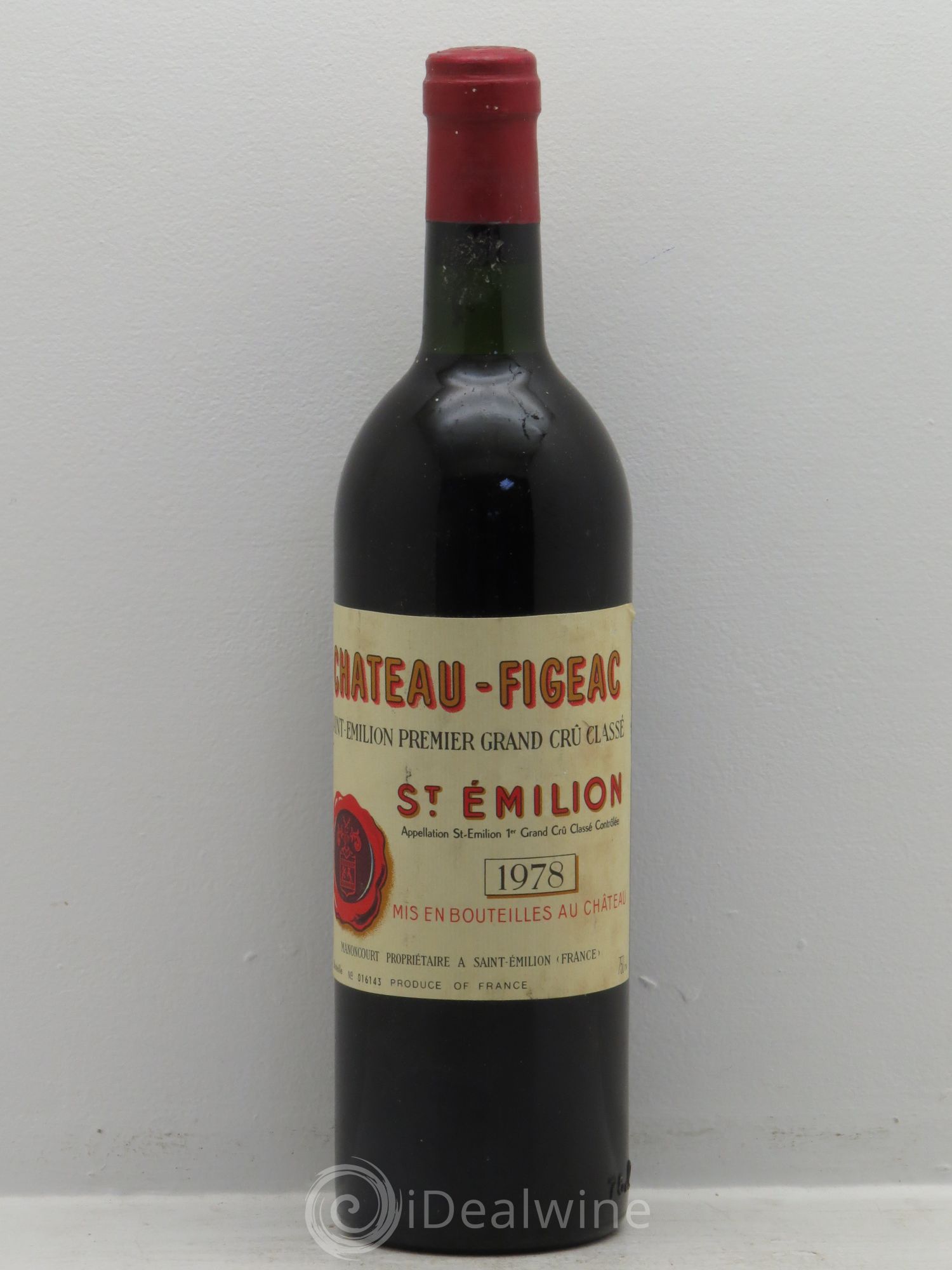 Château Figeac 1er Grand Cru Classé A 1978 - Lot de 1 bouteille - 0
