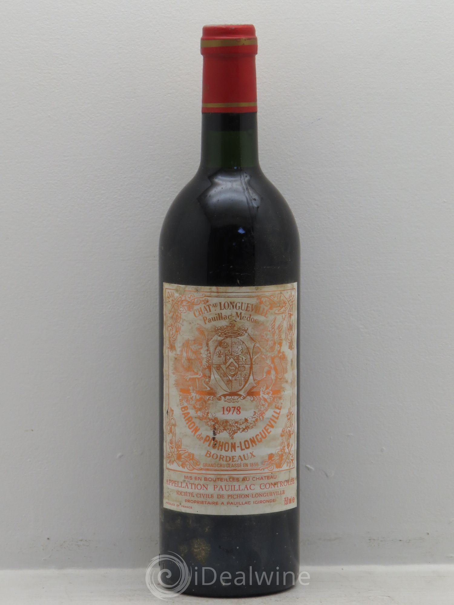 Pichon Longueville Baron 2ème Grand Cru Classé 1978 - Lot de 1 bouteille - 0