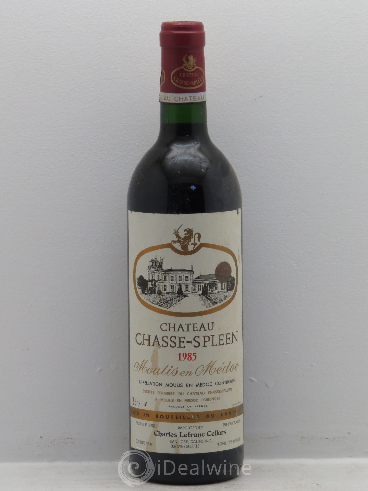 Château Chasse Spleen 1985 - Lot de 1 bouteille - 0