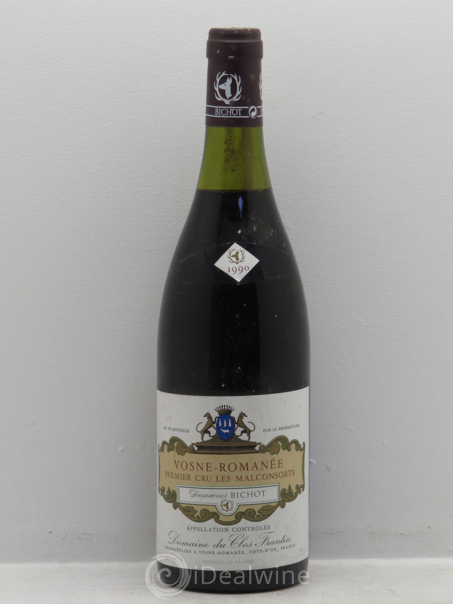 Vosne-Romanée 1er Cru Les Malconsorts Clos Frantin - Albert Bichot 1990 - Lot de 1 bouteille - 0