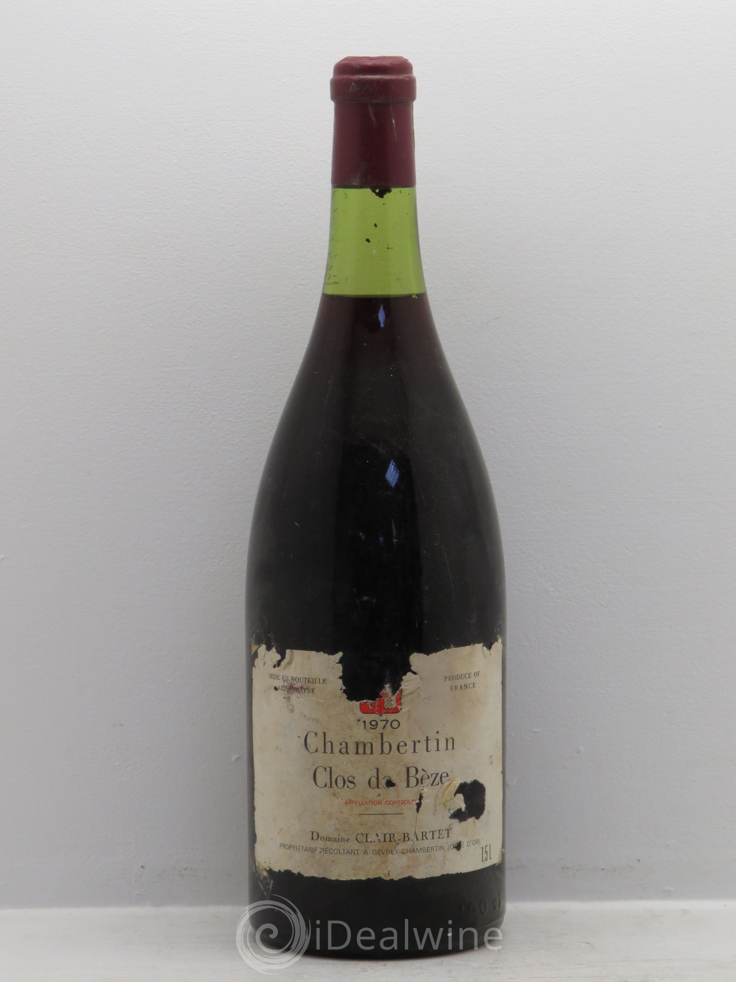 Chambertin Clos de Bèze Grand Cru Clair Bartet 1970 - Posten von 1 Magnum - 0