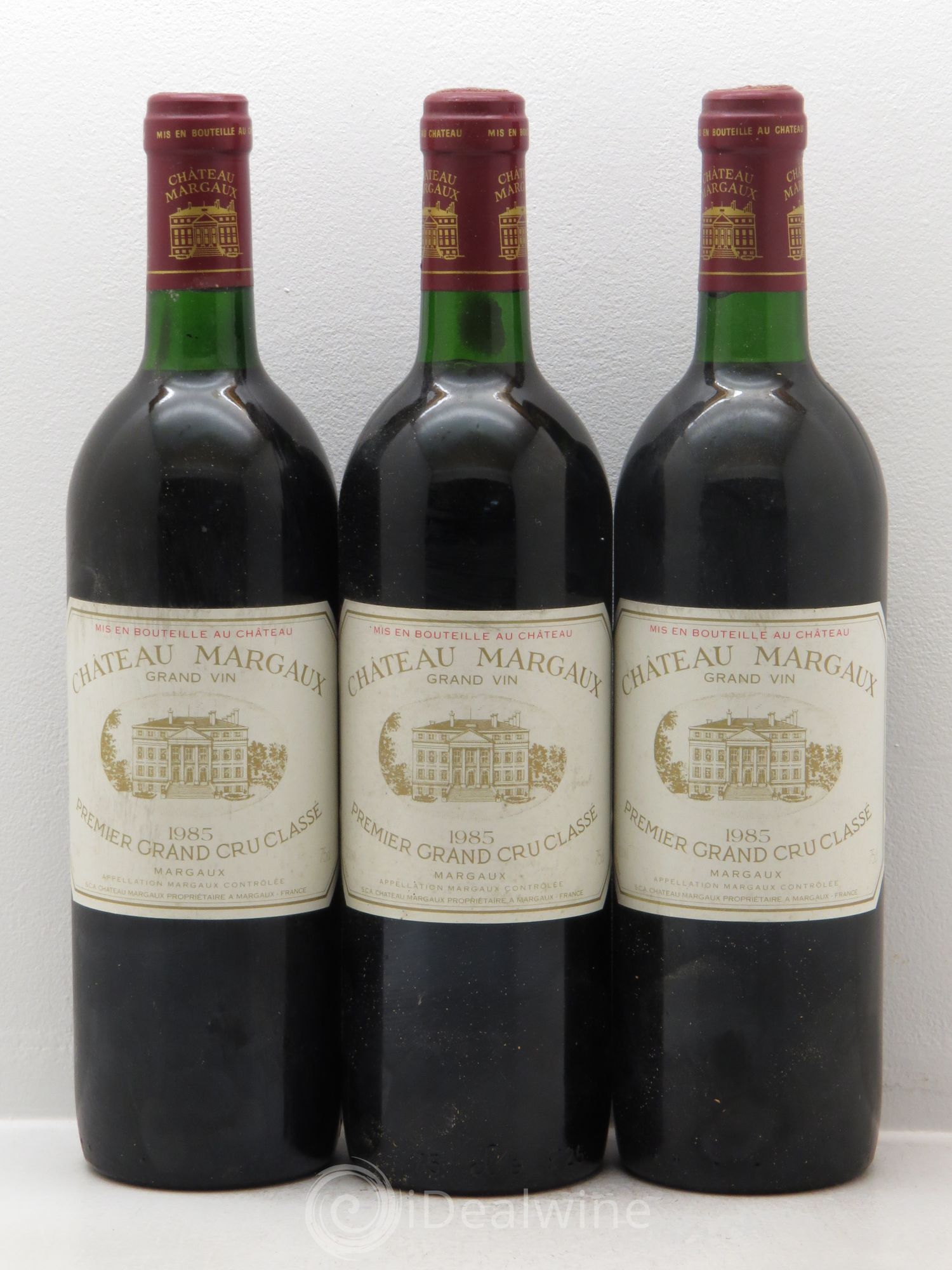 Château Margaux 1er Grand Cru Classé 1985 - Lot de 3 bouteilles - 0