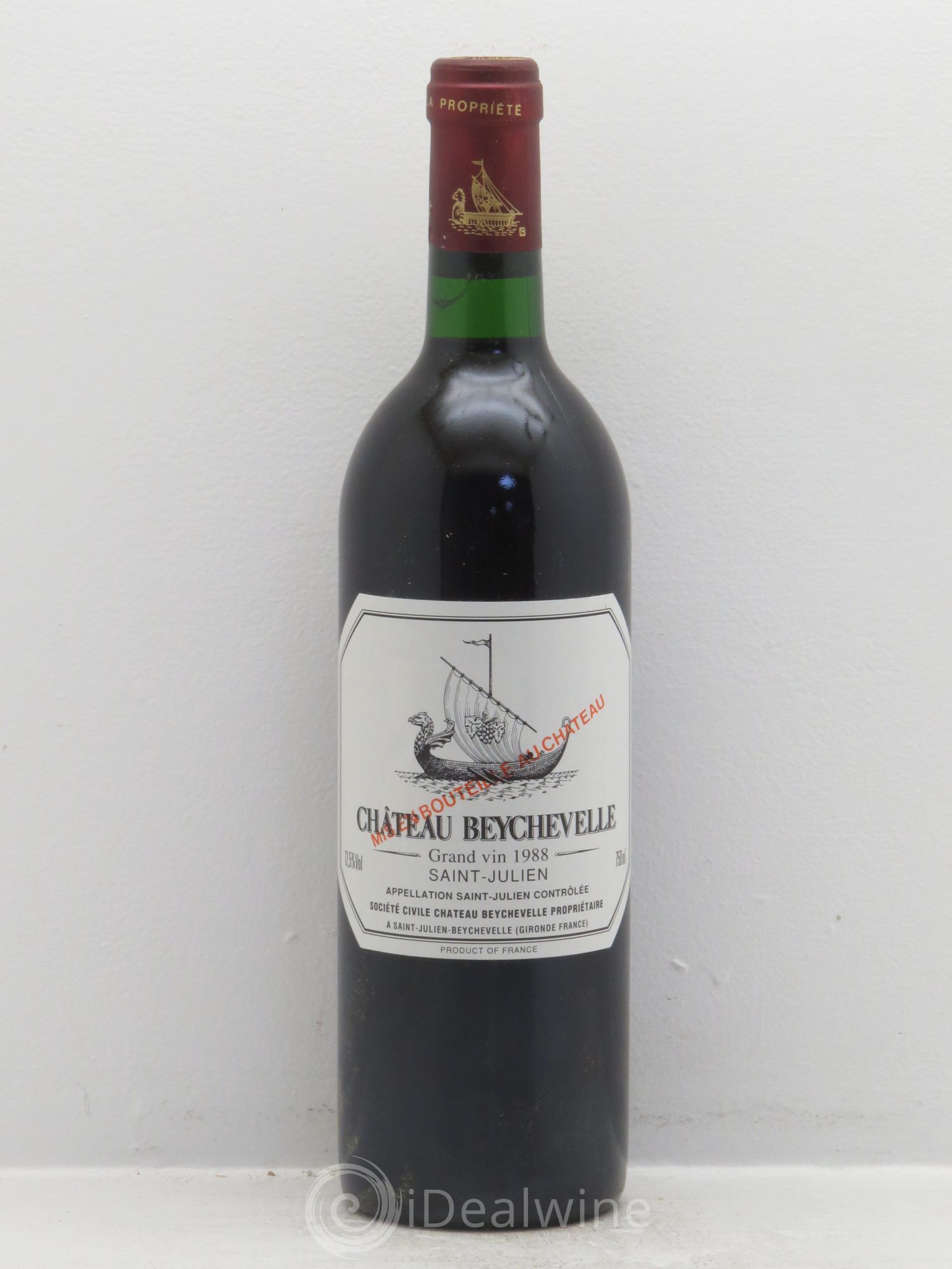 Château Beychevelle 4ème Grand Cru Classé 1988 - Lot de 1 bouteille - 0