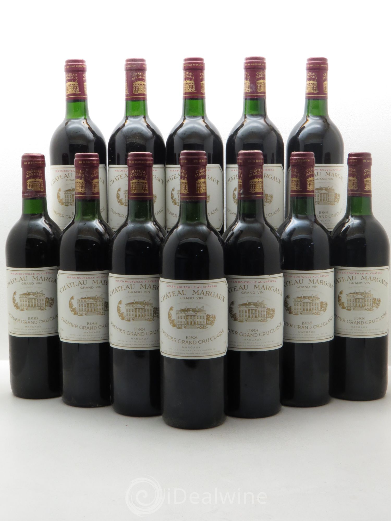 Château Margaux 1er Grand Cru Classé 1988 - Lot de 12 bouteilles - 0