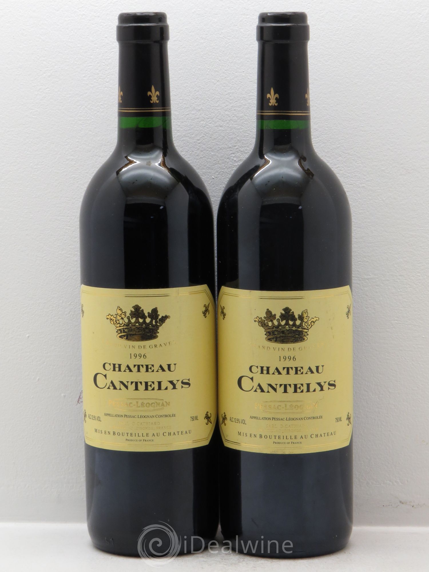 Château Cantelys 1996 - Lot de 2 bouteilles - 0