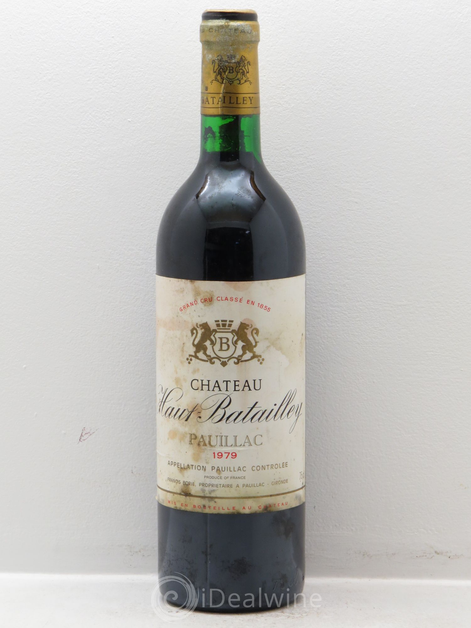 Château Haut Batailley 5ème Grand Cru Classé 1979 - Lot de 1 bouteille - 0