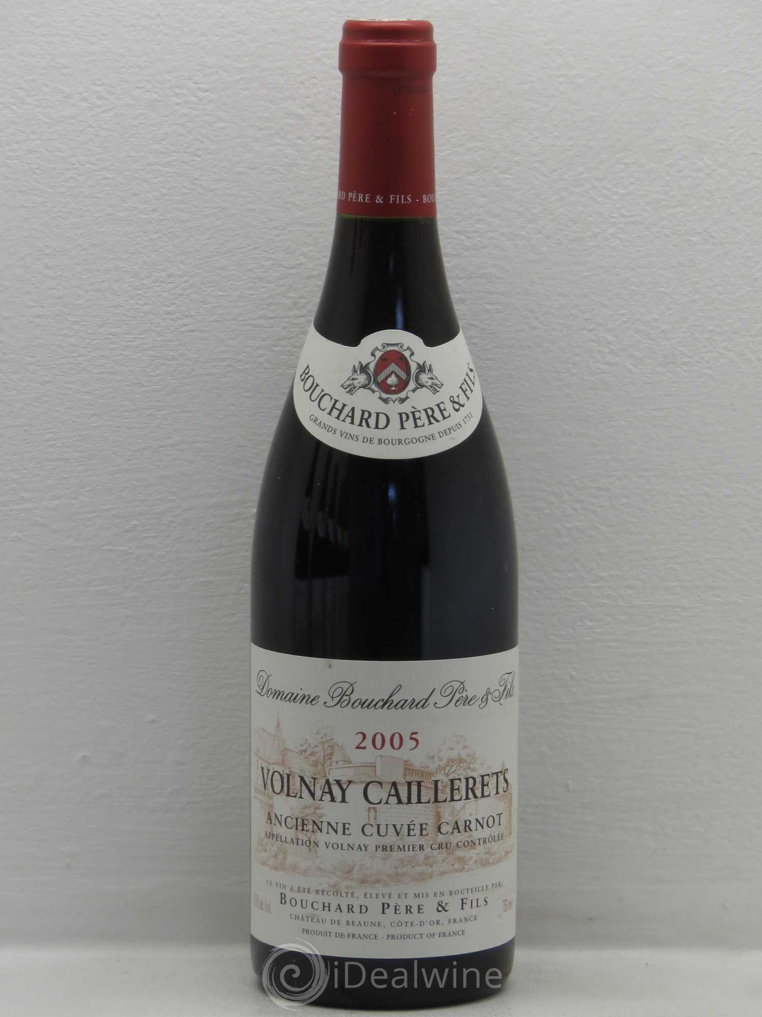 Volnay 1er Cru Caillerets - Ancienne Cuvée Carnot Bouchard Père & Fils 2005 - Lot de 6 bouteilles - 0
