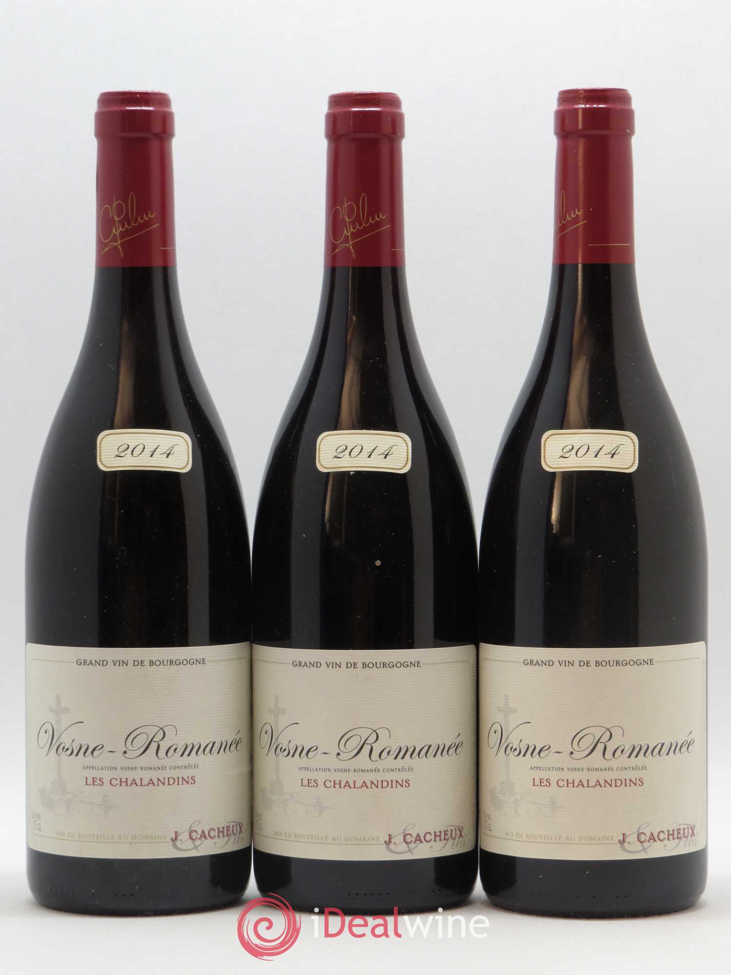 Vosne-Romanée Les Chalandins Domaine Jacques Cacheux 2014 - Posten von 3 Flaschen - 0