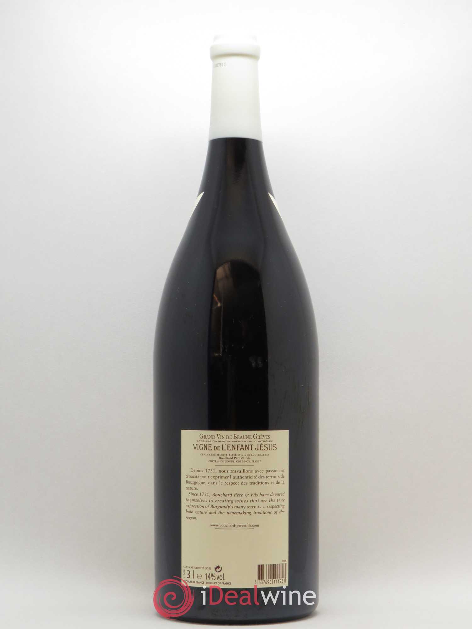 Beaune 1er Cru Grèves - Vigne de l'Enfant Jésus Bouchard Père & Fils 2009 - Lot de 1 double magnum - 1
