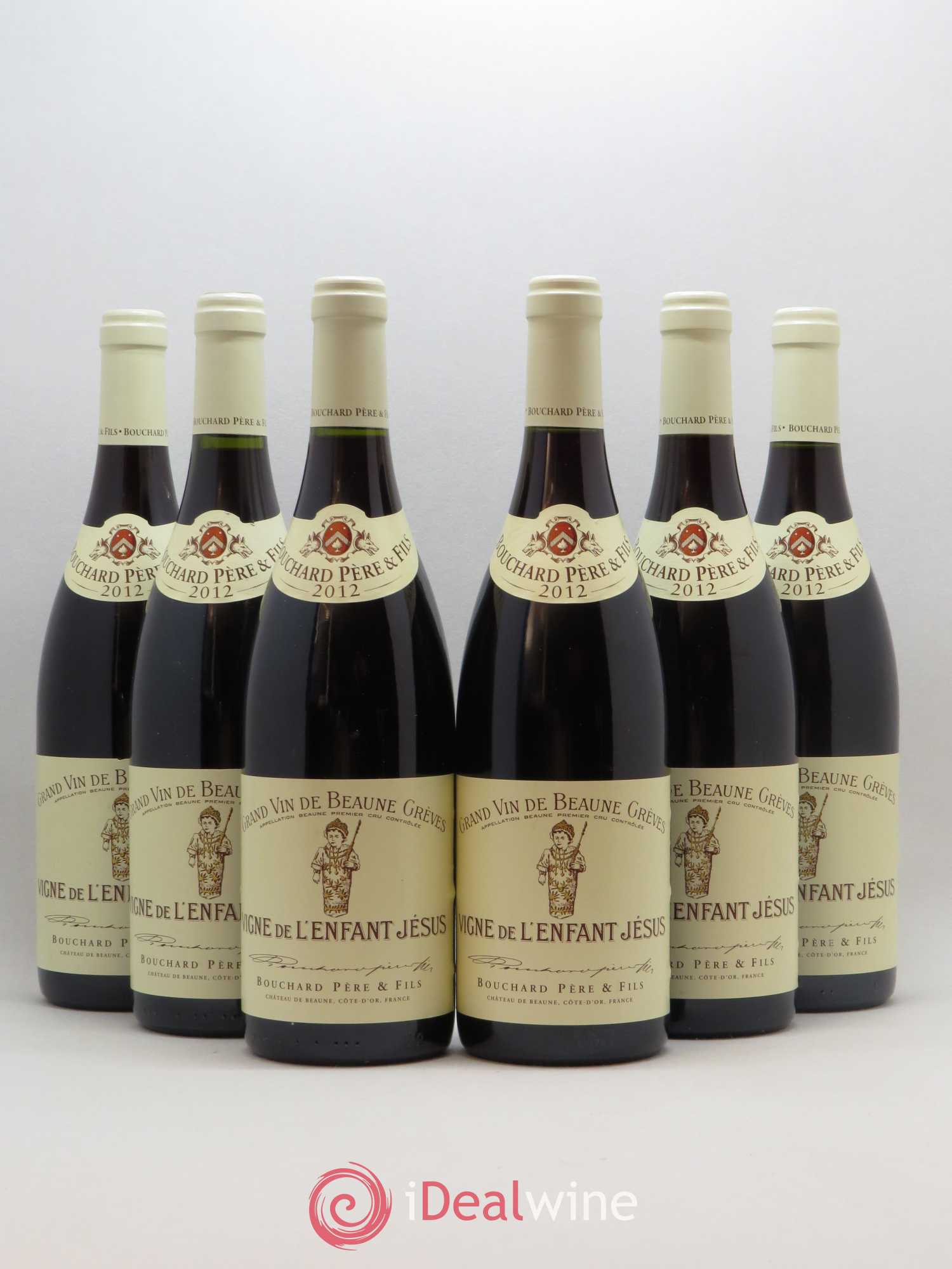 Beaune 1er Cru Grèves - Vigne de l'Enfant Jésus Bouchard Père & Fils 2012 - Lot de 6 bouteilles - 0