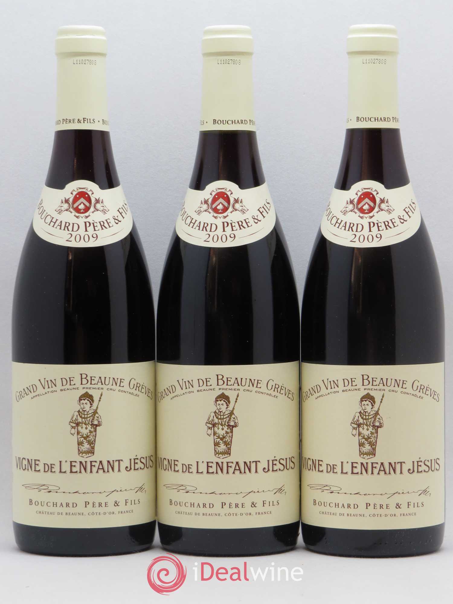 Beaune 1er Cru Grèves - Vigne de l'Enfant Jésus Bouchard Père & Fils 2009 - Lotto di 6 bottiglie - 1
