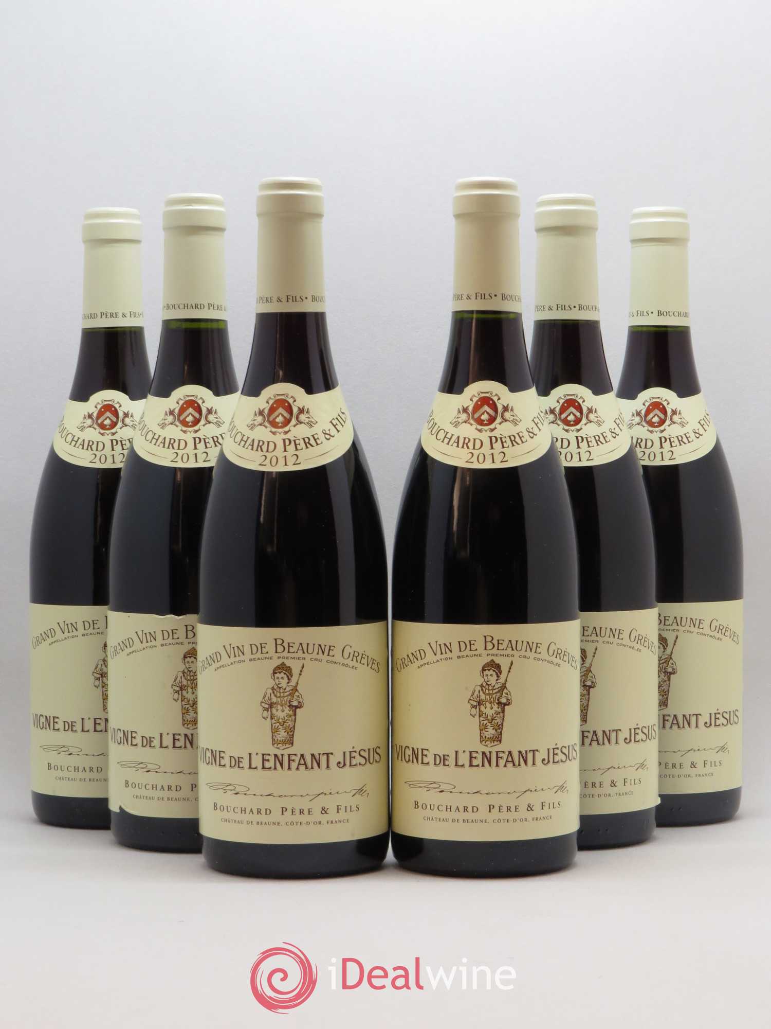 Beaune 1er Cru Grèves - Vigne de l'Enfant Jésus Bouchard Père & Fils 2012 - Lot de 6 bouteilles - 0