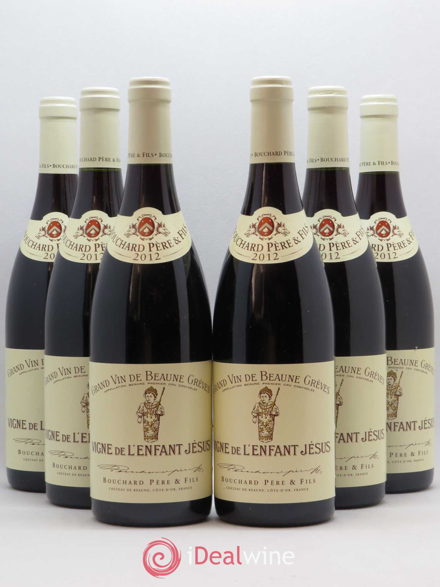Beaune 1er Cru Grèves - Vigne de l'Enfant Jésus Bouchard Père & Fils 2012 - Lot de 6 bouteilles - 0