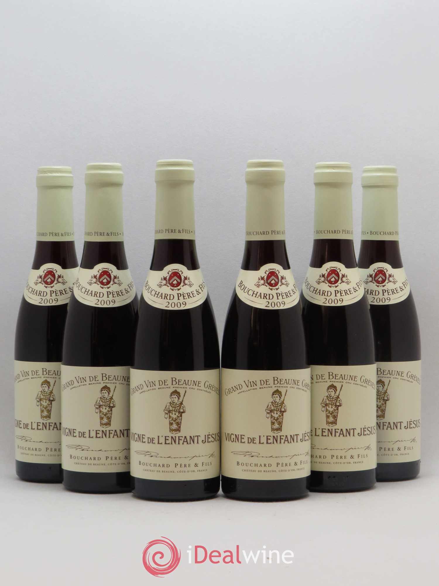 Beaune 1er Cru Grèves - Vigne de l'Enfant Jésus Bouchard Père & Fils 2009 - Lot de 6 demi bouteilles - 0