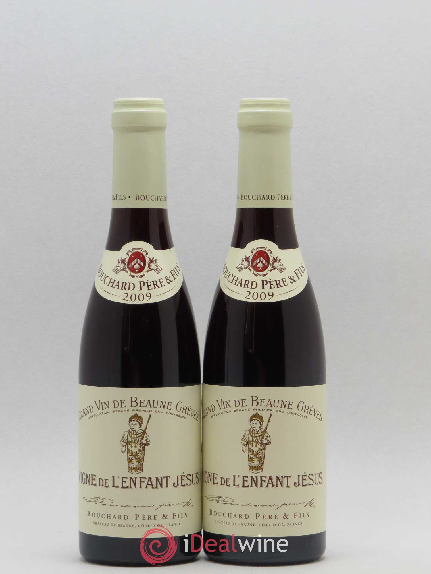 Beaune 1er Cru Grèves - Vigne de l'Enfant Jésus Bouchard Père & Fils 2009 - Lot de 2 demi bouteilles - 0