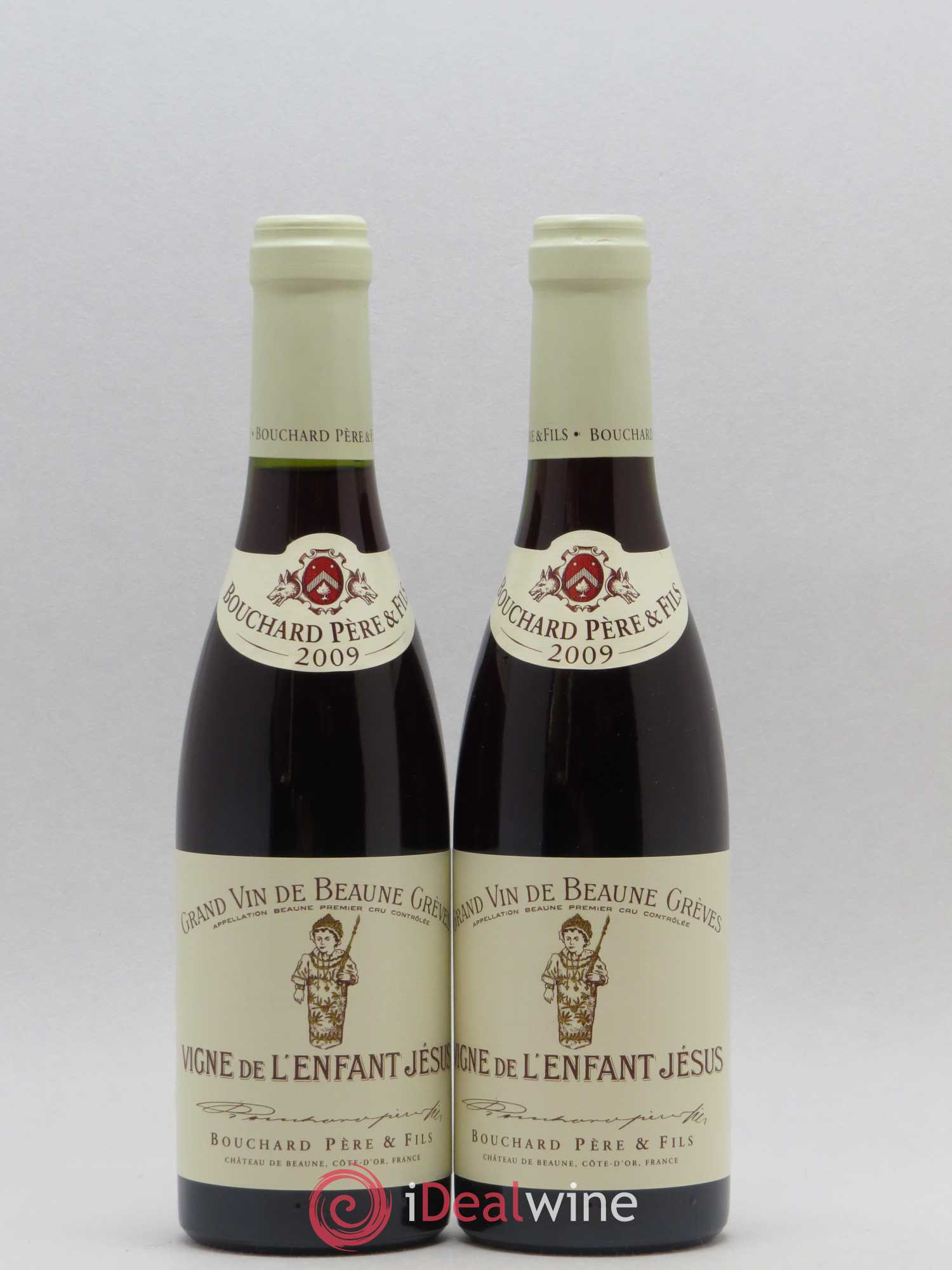 Beaune 1er Cru Grèves - Vigne de l'Enfant Jésus Bouchard Père & Fils 2009 - Lot de 2 demi bouteilles - 0