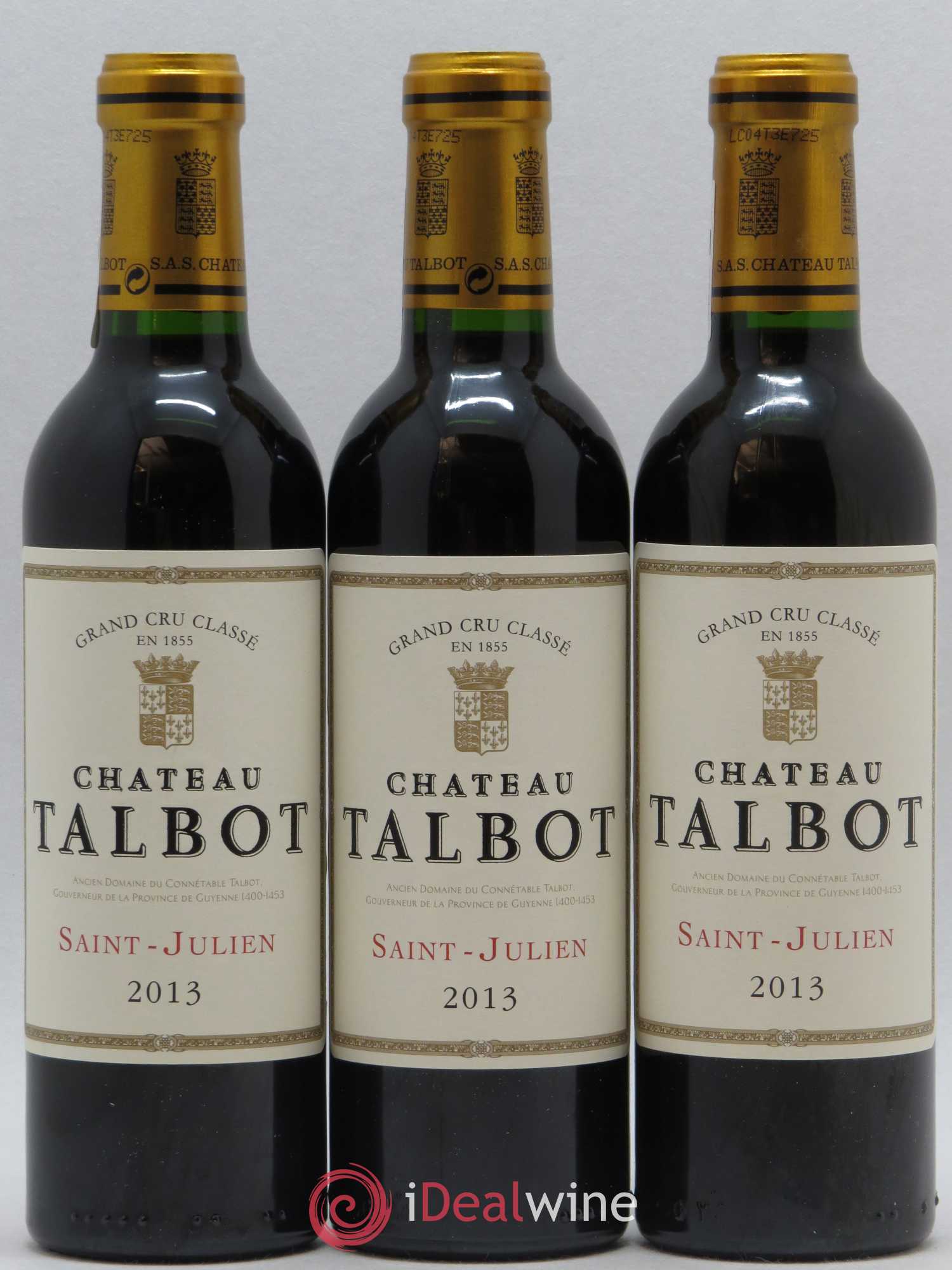 Château Talbot 4ème Grand Cru Classé 2013 - Lot de 12 demi bouteilles - 2
