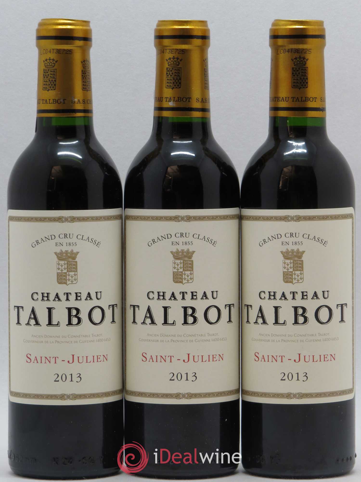 Château Talbot 4ème Grand Cru Classé 2013 - Lot de 12 demi bouteilles - 3