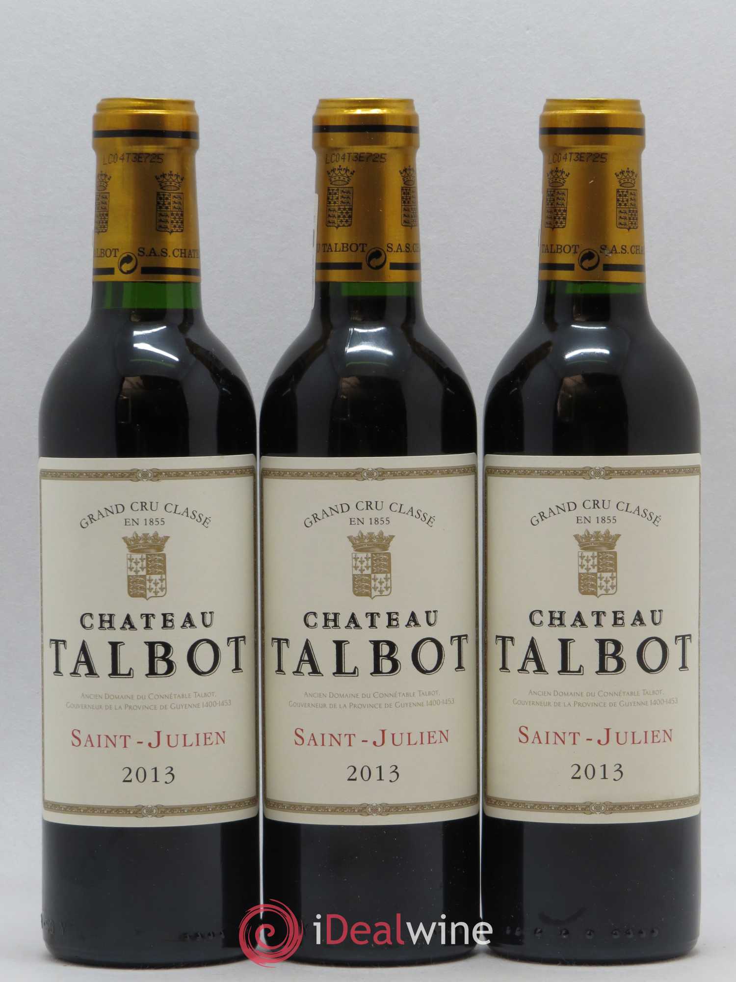 Château Talbot 4ème Grand Cru Classé 2013 - Lot de 12 demi bouteilles - 3