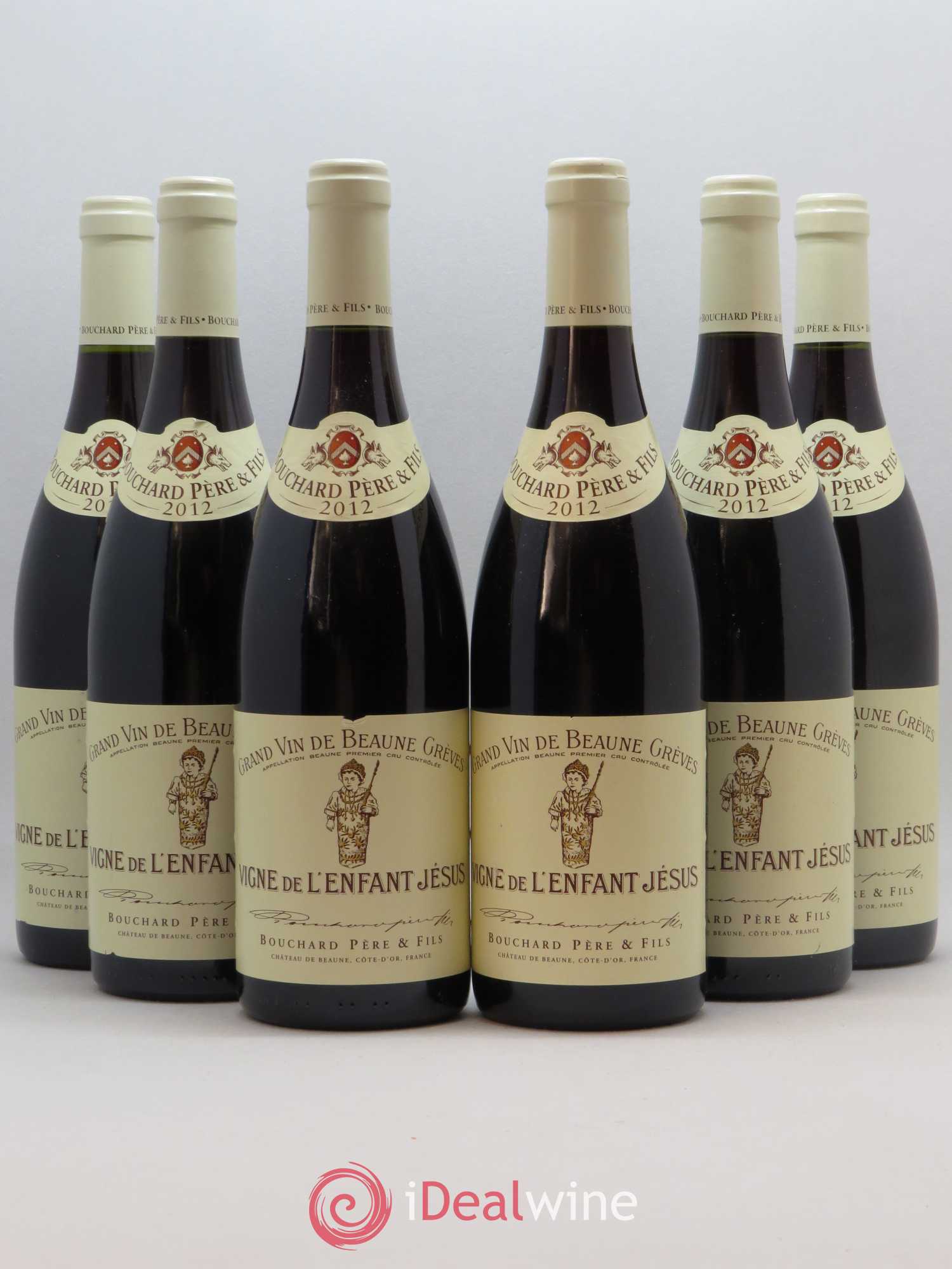 Beaune 1er Cru Grèves - Vigne de l'Enfant Jésus Bouchard Père & Fils 2012 - Lot de 6 bouteilles - 0