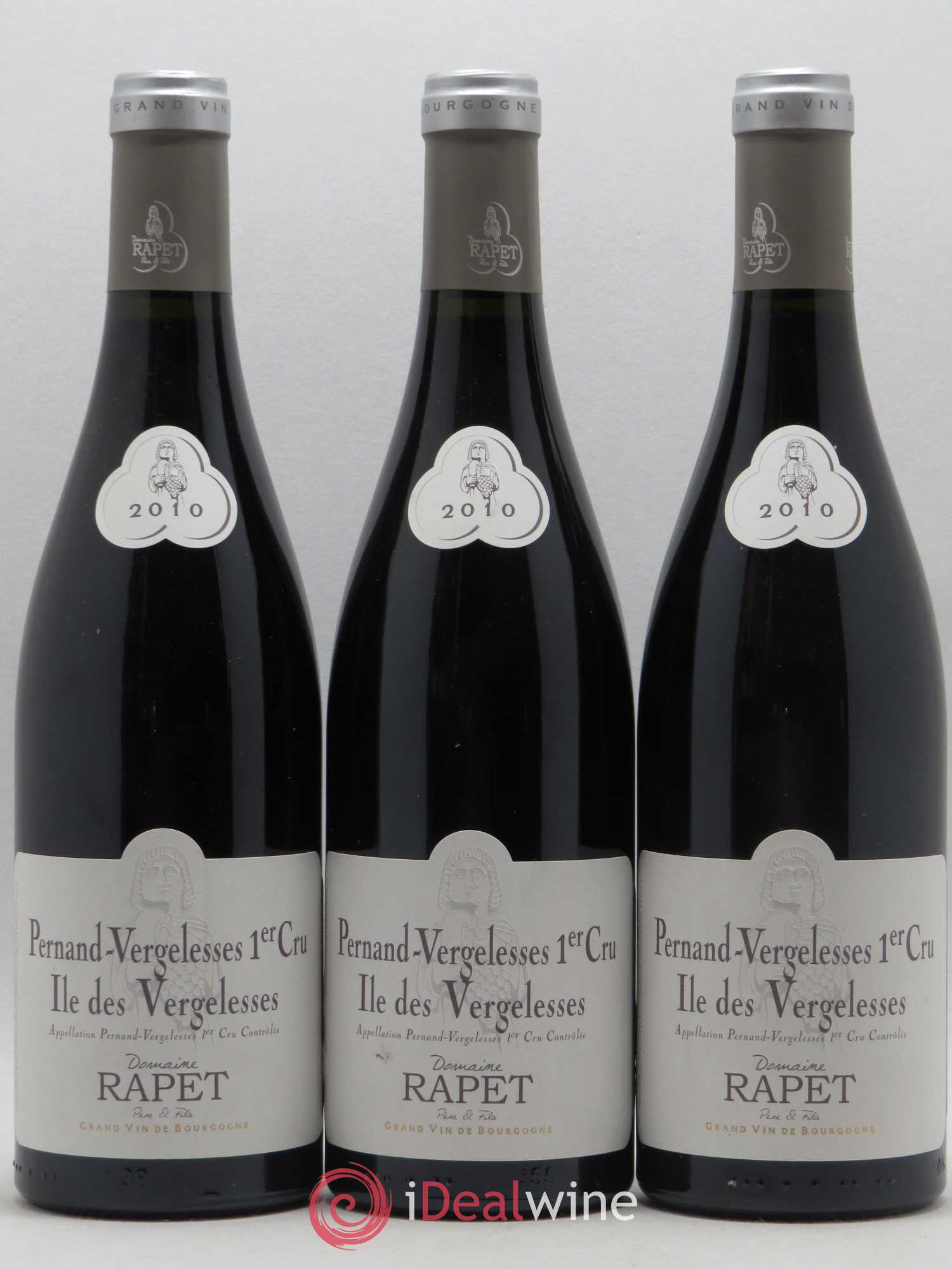 Pernand-Vergelesses 1er Cru Iles de Vergelesses Rapet Père et Fils 2010 - Posten von 6 Flaschen - 1