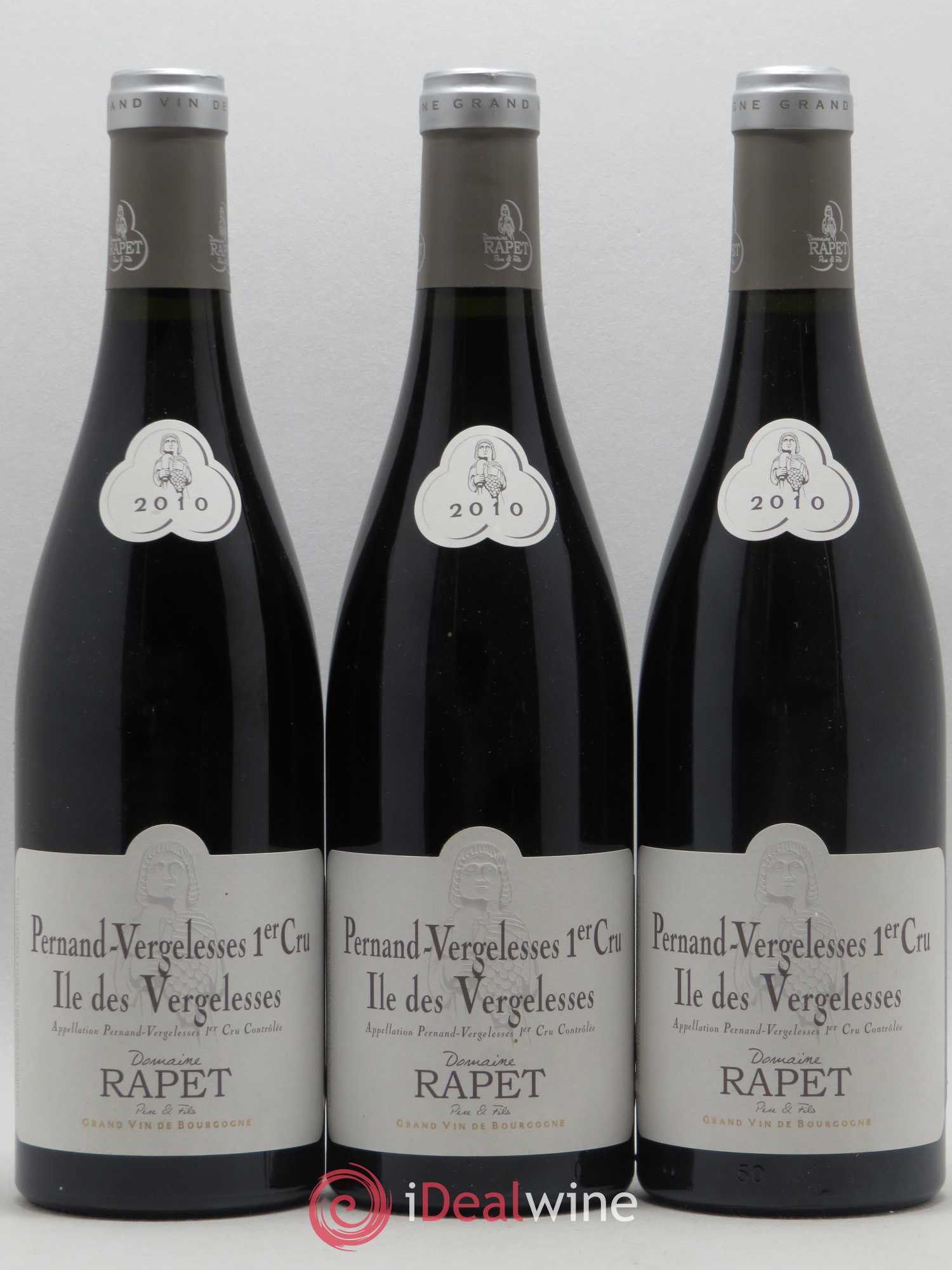 Pernand-Vergelesses 1er Cru Iles de Vergelesses Rapet Père et Fils 2010 - Posten von 6 Flaschen - 2