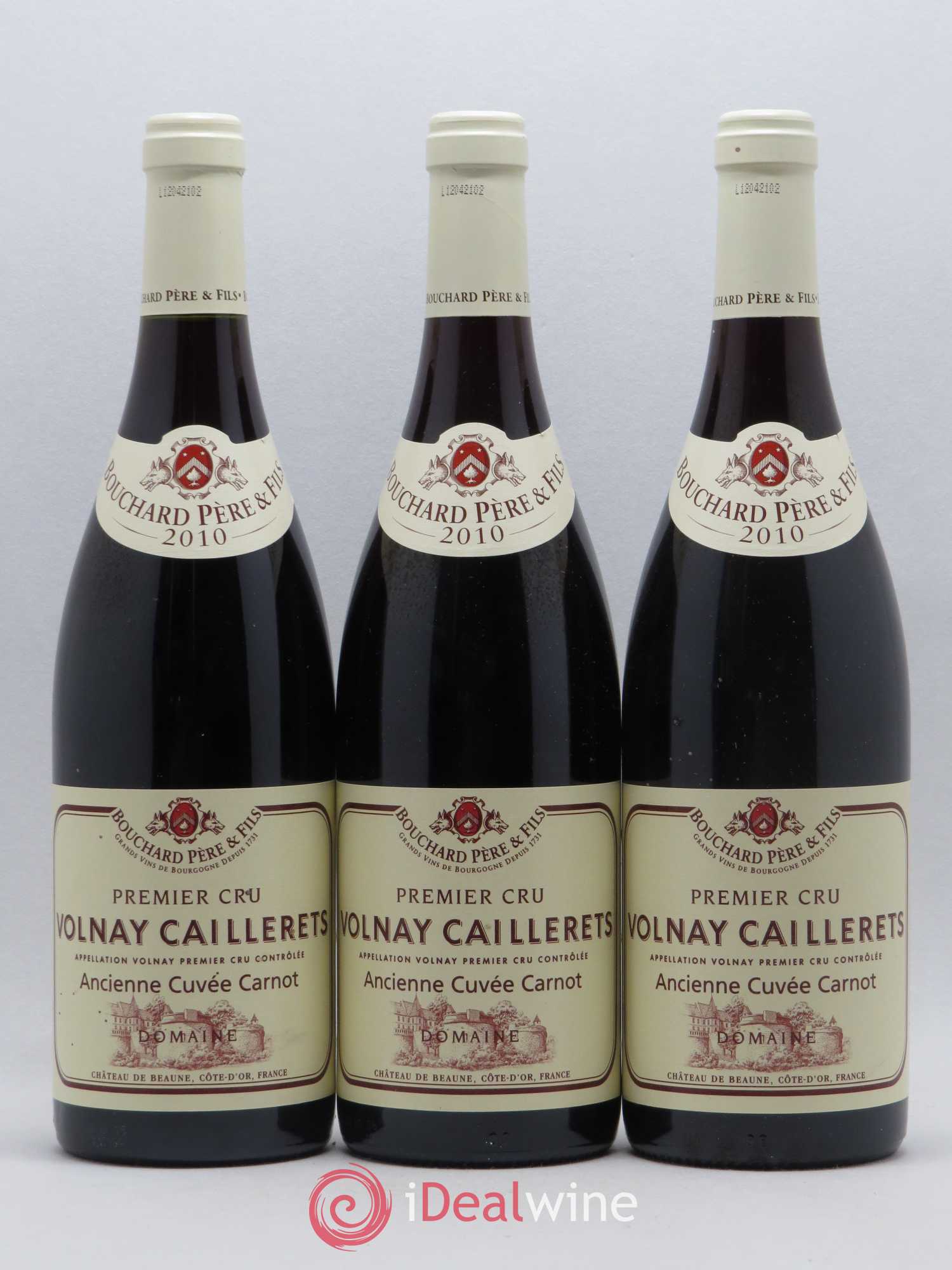 Volnay 1er Cru Caillerets - Ancienne Cuvée Carnot Bouchard Père & Fils 2010 - Lot de 6 bouteilles - 1
