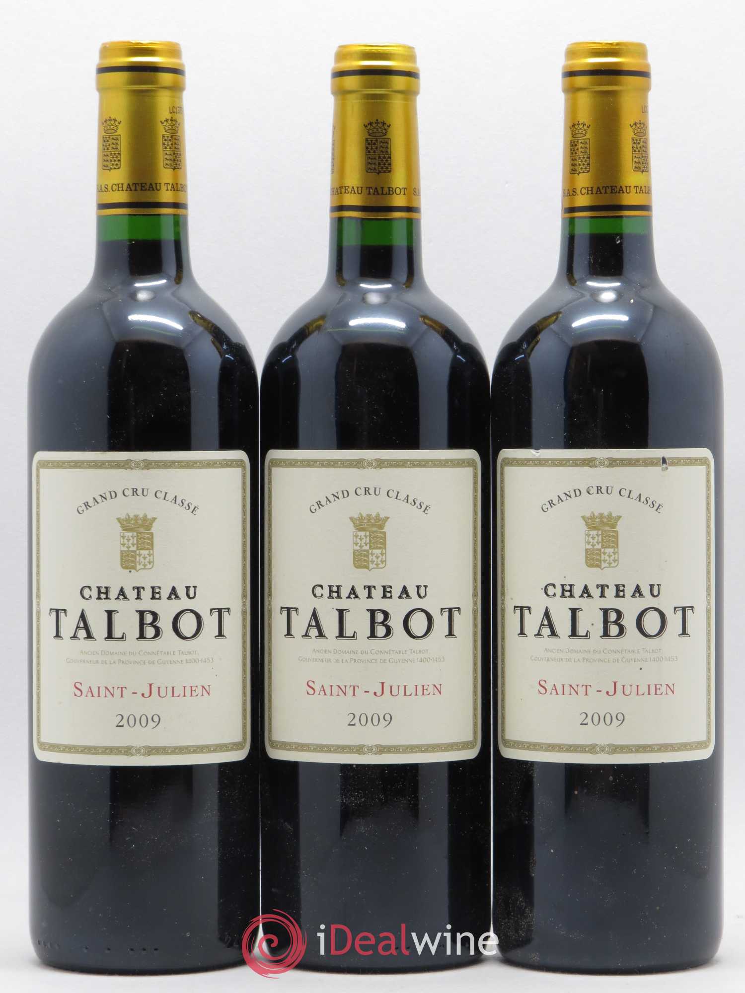 Château Talbot 4ème Grand Cru Classé 2009 - Lot de 6 bouteilles - 2