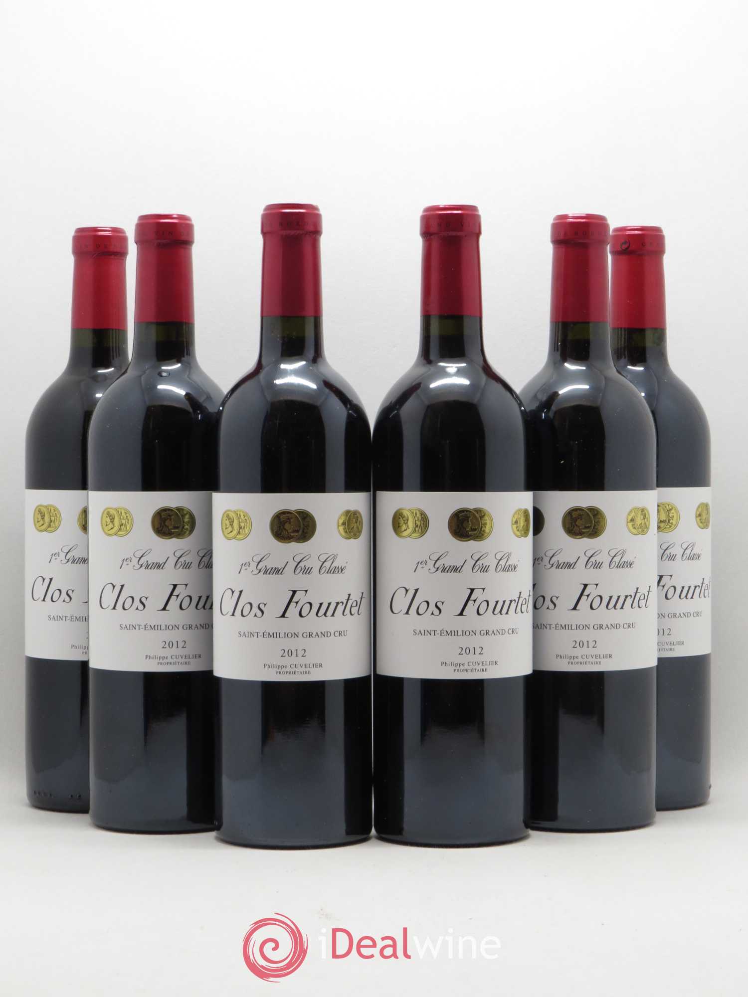 Clos Fourtet 1er Grand Cru Classé B 2012 - Lot de 6 bouteilles - 0