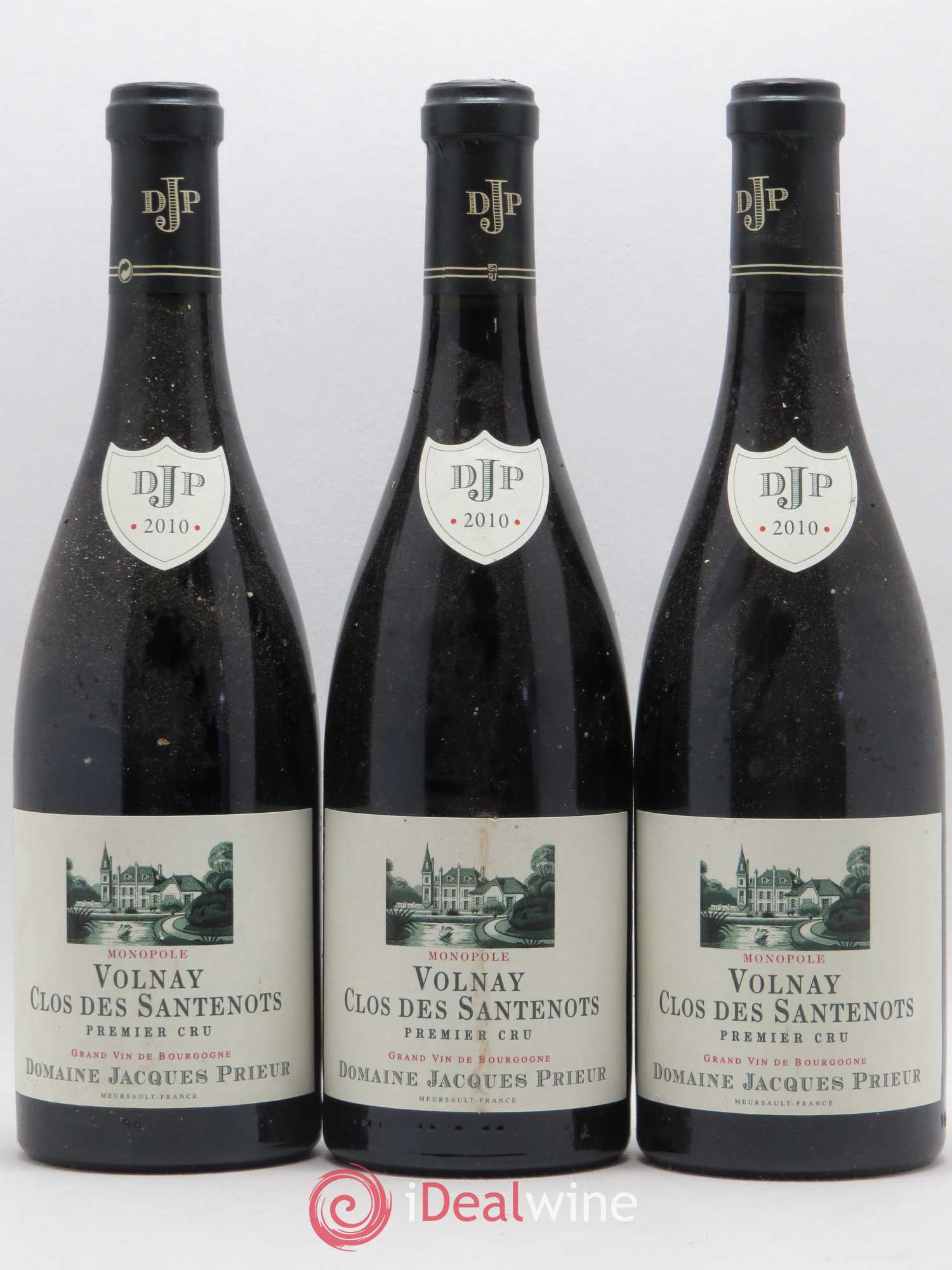 Volnay 1er Cru Clos des Santenots Jacques Prieur (Domaine) 2010 - Lot de 3 bouteilles - 0