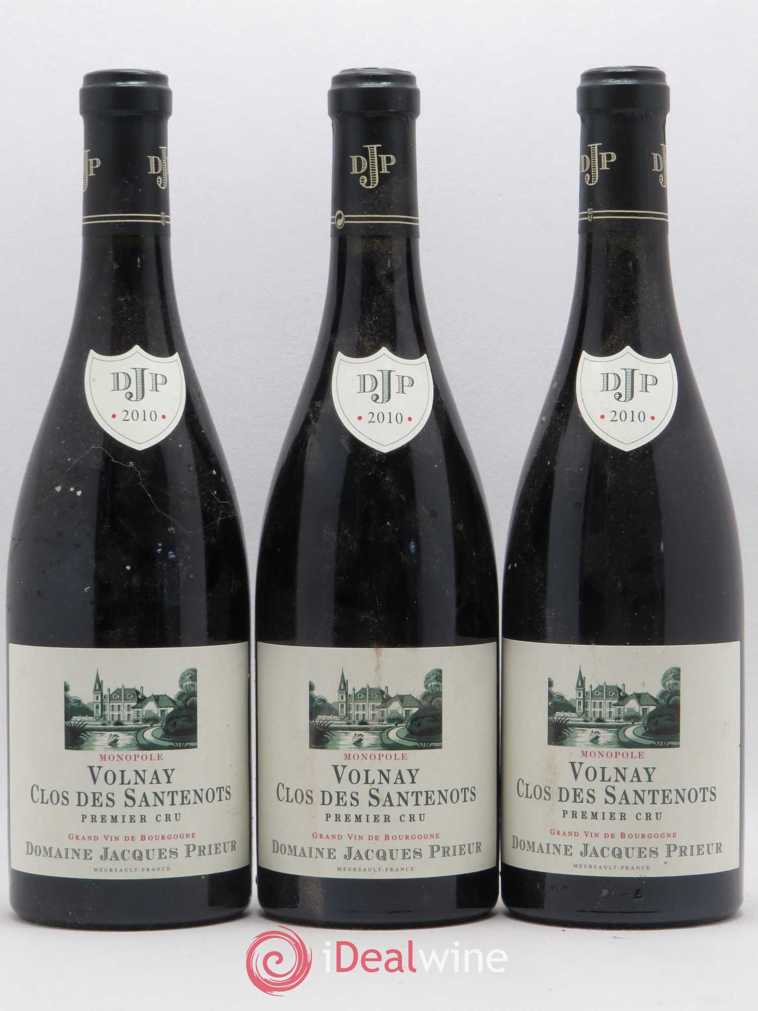 Volnay 1er Cru Clos des Santenots Jacques Prieur (Domaine) 2010 - Lot de 3 bouteilles - 0