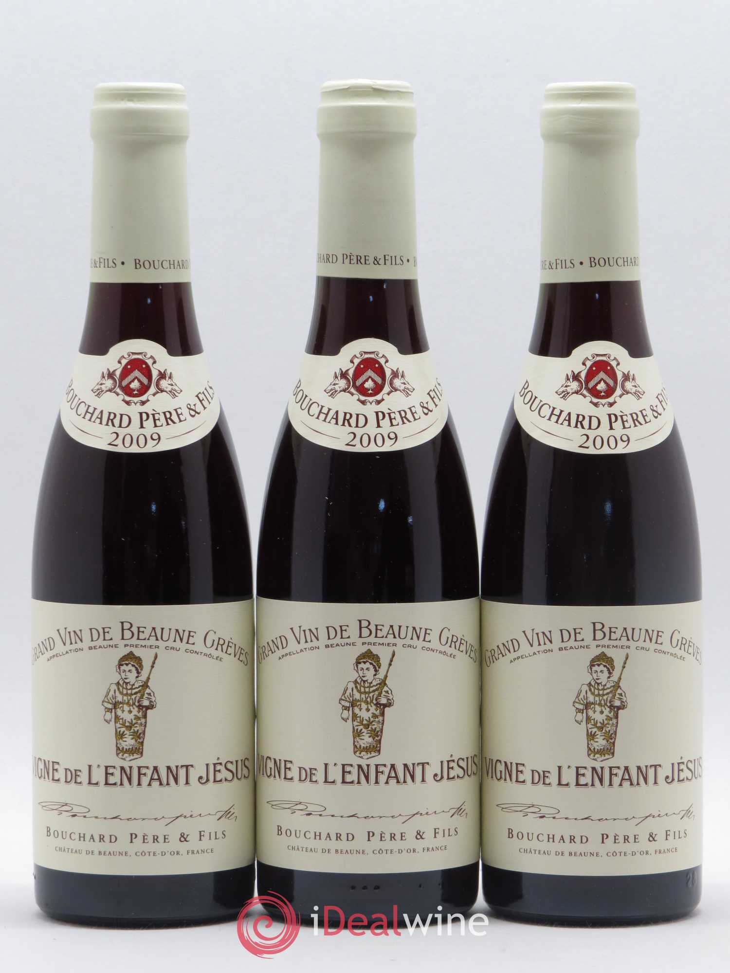 Beaune 1er Cru Grèves - Vigne de l'Enfant Jésus Bouchard Père & Fils 2009 - Lot de 3 demi bouteilles - 0