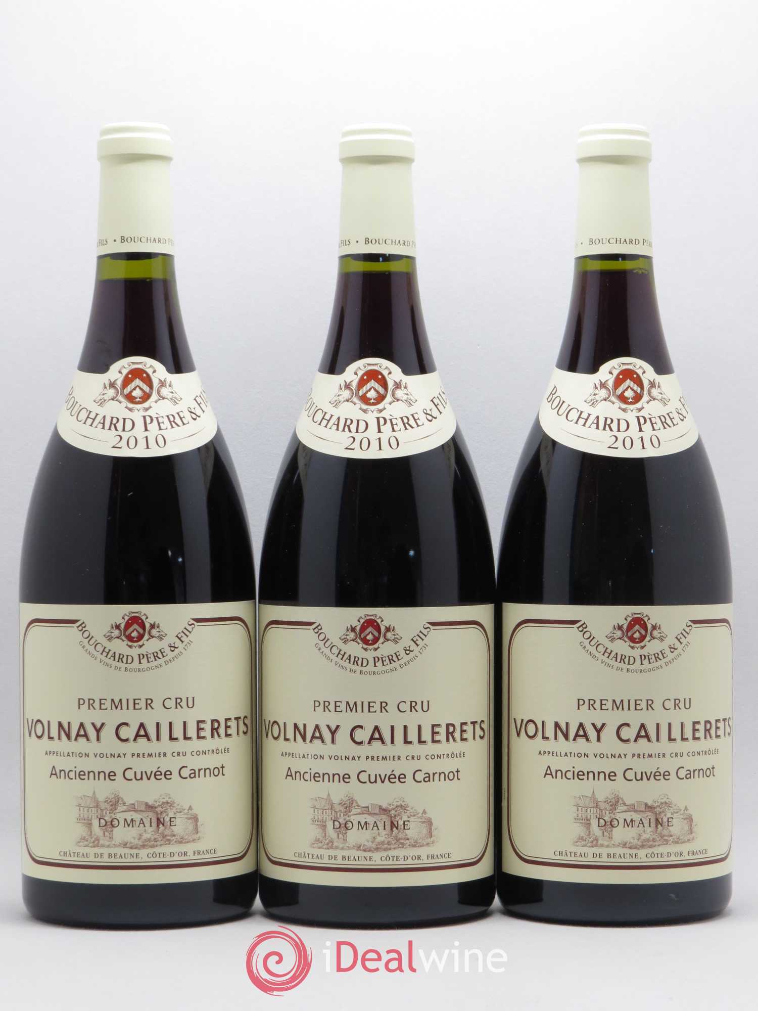 Volnay 1er Cru Caillerets - Ancienne Cuvée Carnot Bouchard Père & Fils 2010 - Lot de 3 magnums - 0