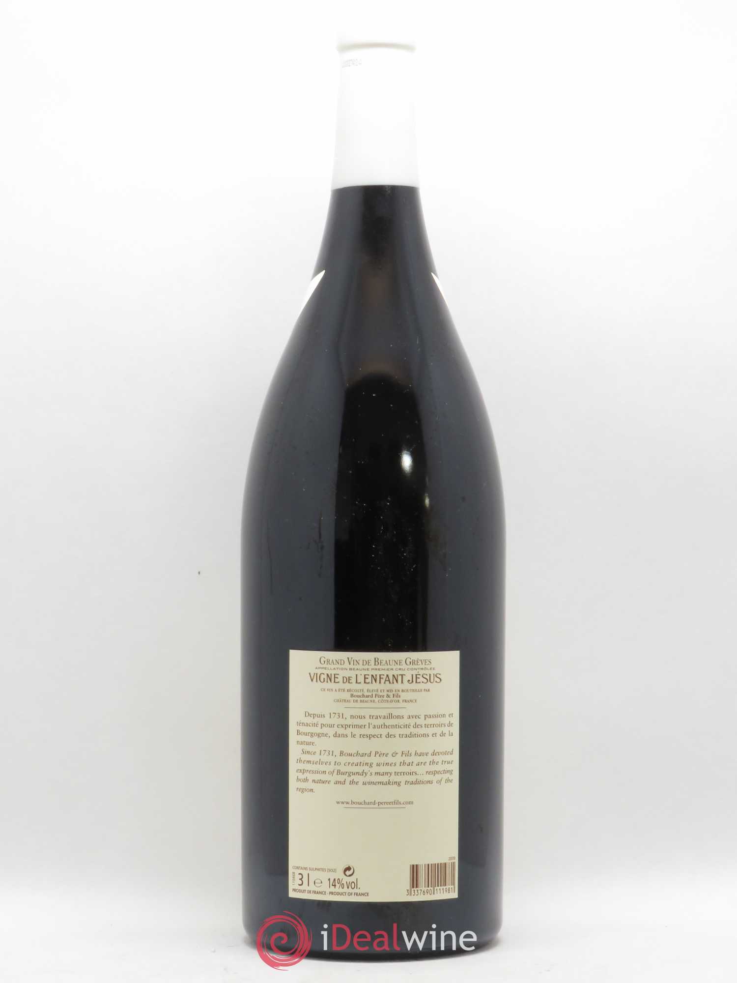 Beaune 1er Cru Grèves - Vigne de l'Enfant Jésus Bouchard Père & Fils 2009 - Lot de 1 double magnum - 1